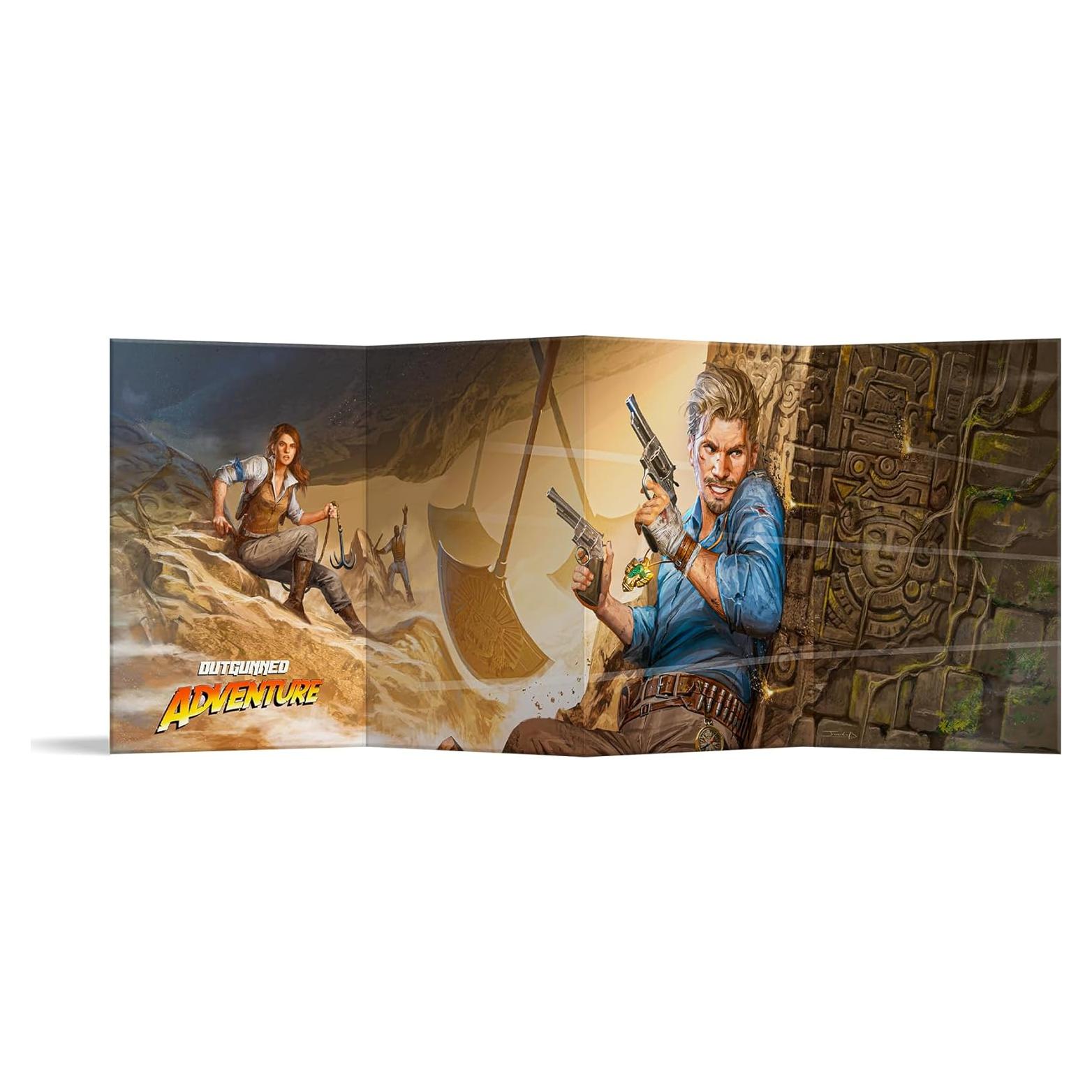 Pantalla del Director de Aventura Outgunned Free League - RPG Tapa Dura