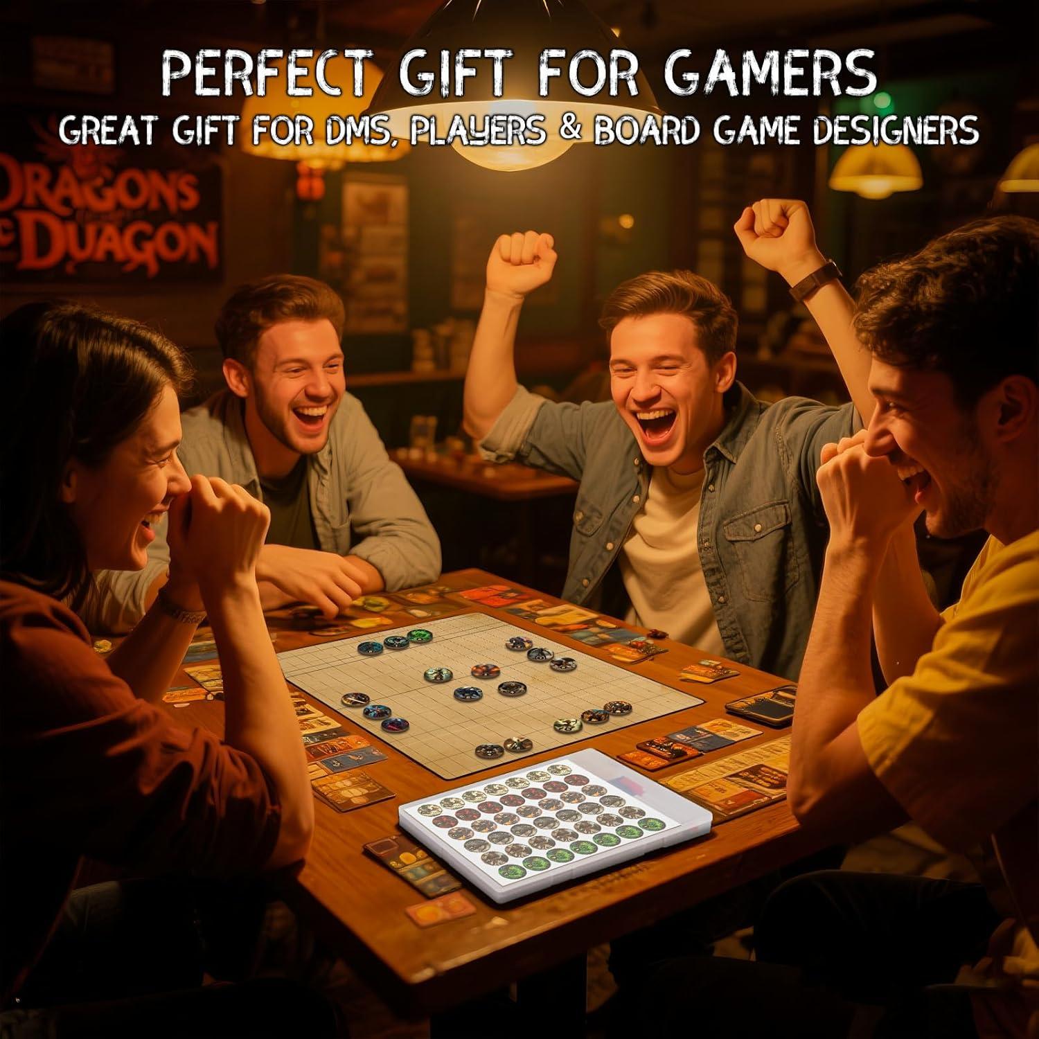 Juego de Fichas RPG CZYY - 192 PCS Reutilizables para DND