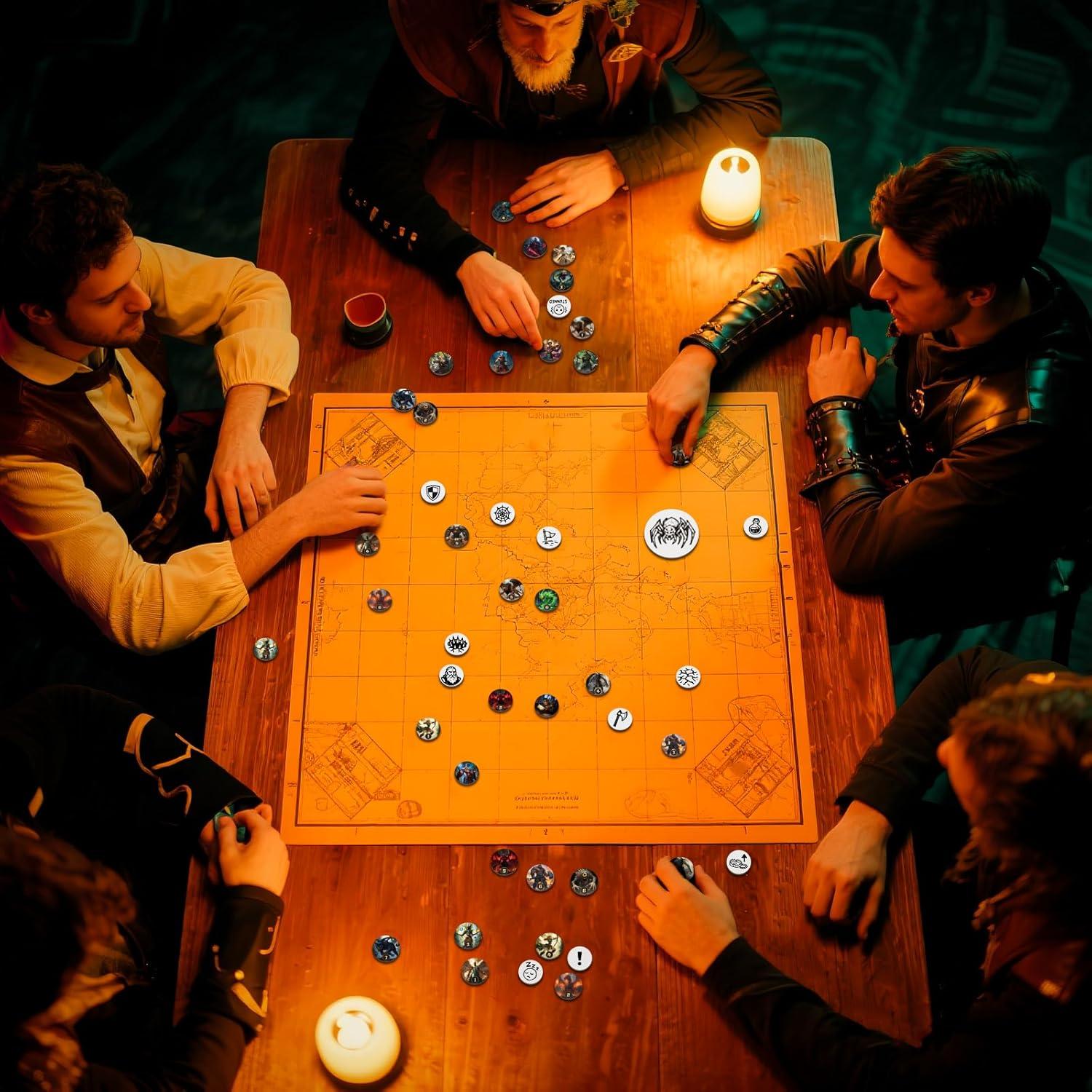 Juego de Fichas RPG CZYY - 192 PCS Reutilizables para DND