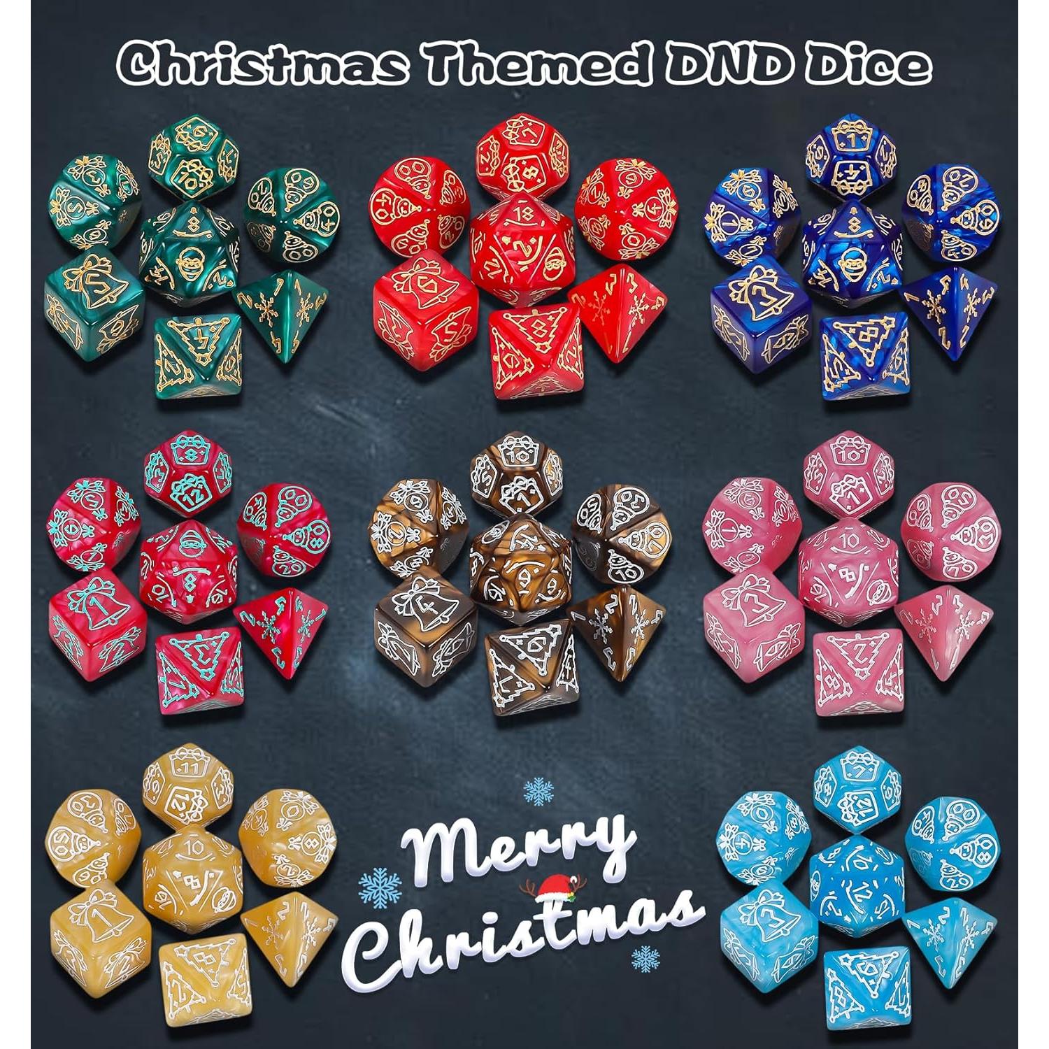 Conjunto de Dados Poliedricos CiaraQ - 182 Piezas para D&D