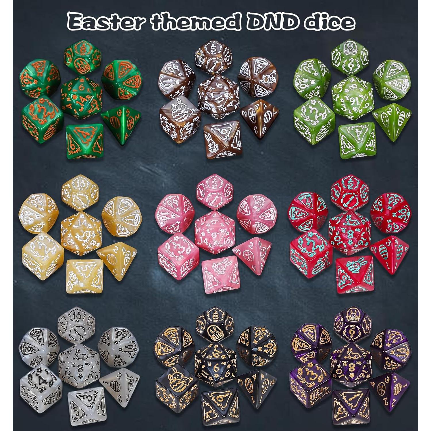 Conjunto de Dados Poliedricos CiaraQ - 182 Piezas para D&D