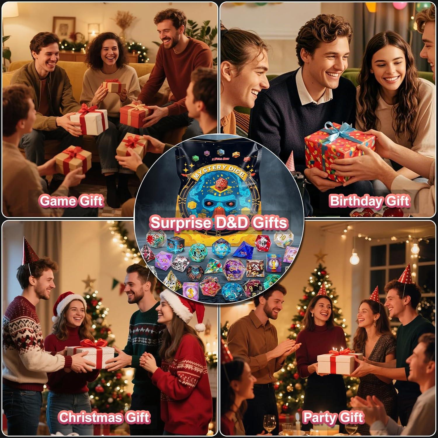 Conjunto de Dados Misteriosos QMAY - 7 Piezas de Resina