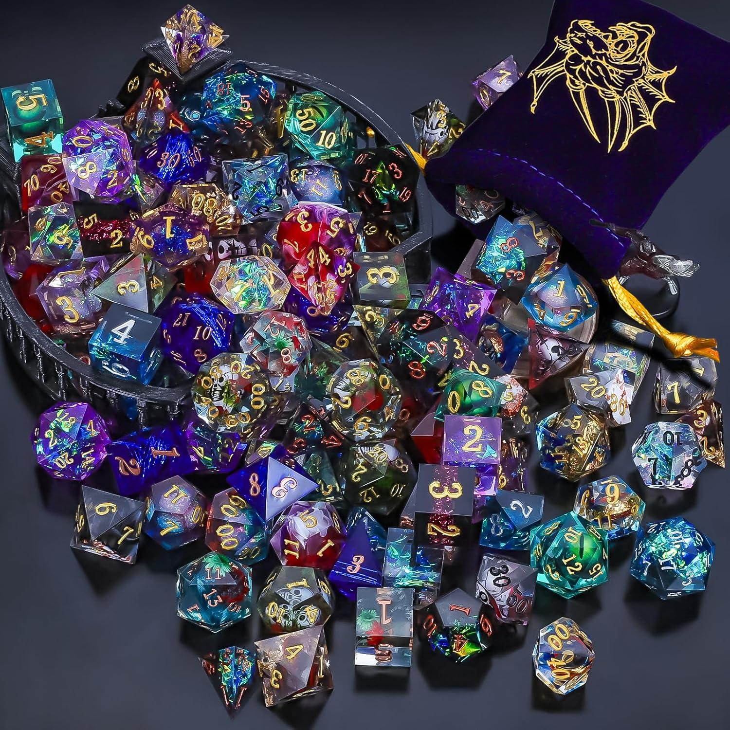 Conjunto de Dados Misteriosos QMAY - 7 Piezas de Resina