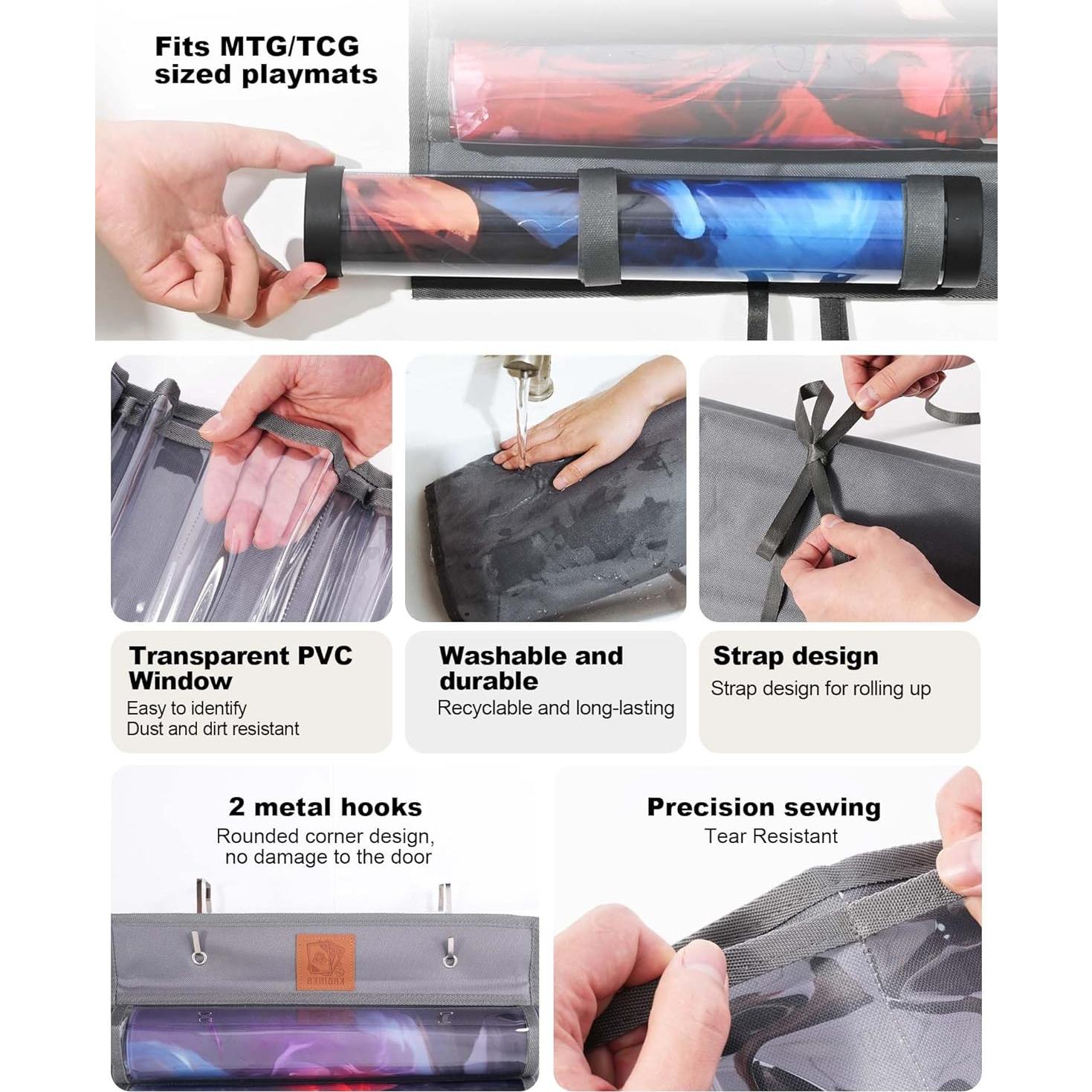 Soporte de Tapetes Kabinka 12+1 Tubos Gris Organizador