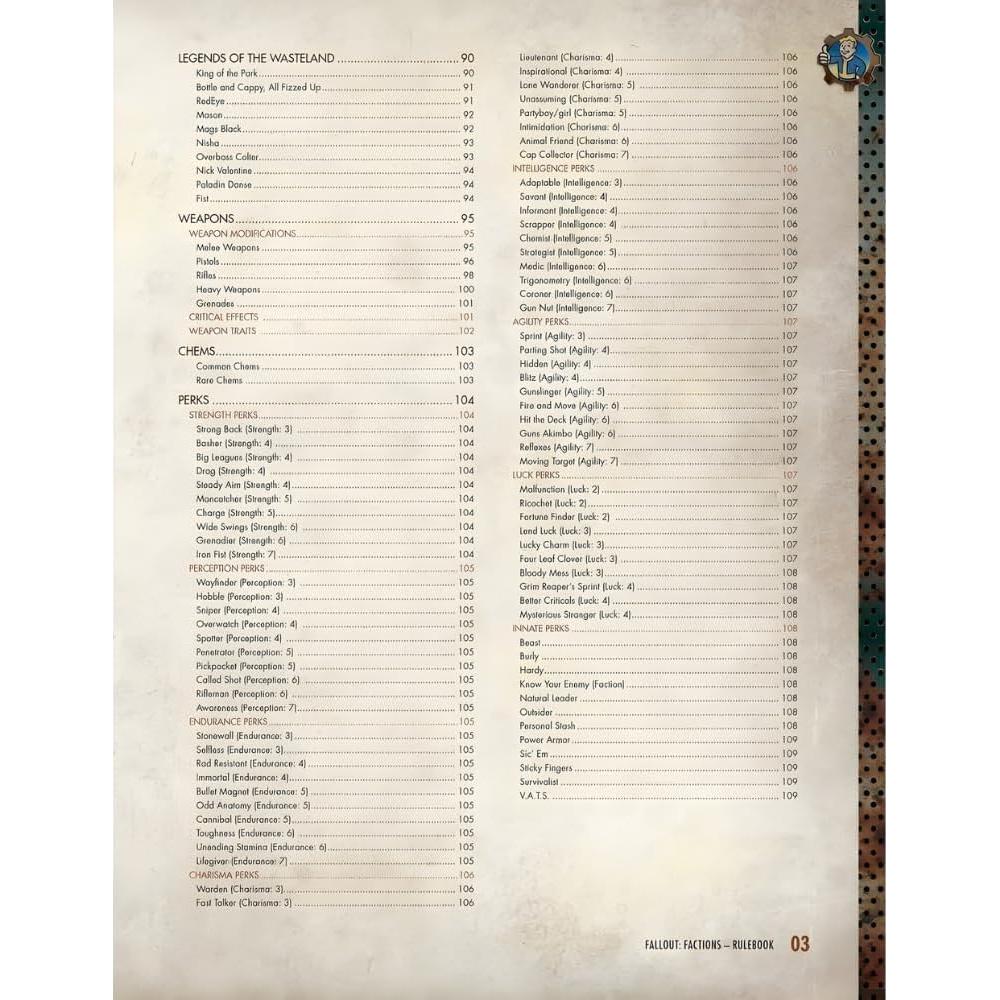 Fallout: Facciones - Libro de Reglas Básicas Modiphius 0.64kg