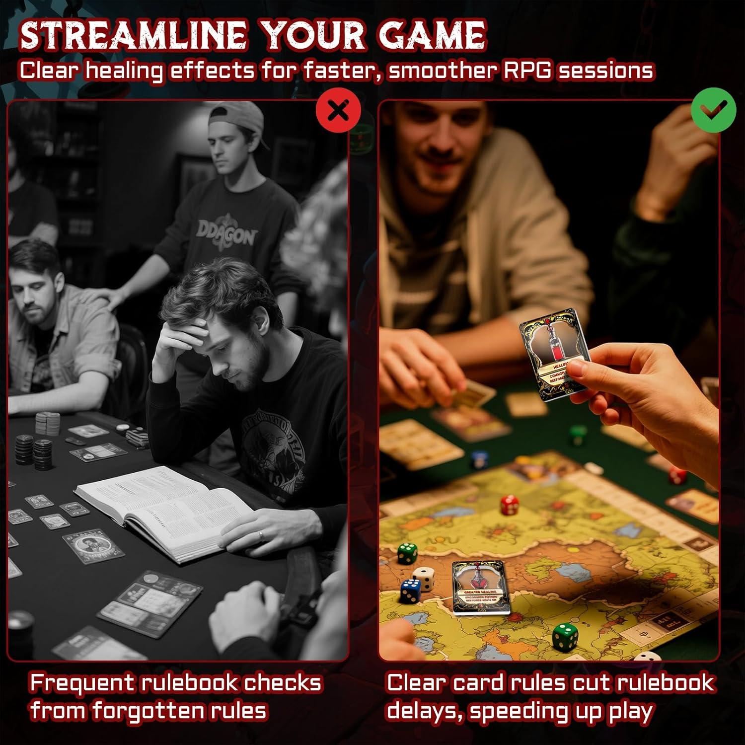 Juego de Tarjetas de Poción de Curación CZYY - 15 Fichas Acrílicas