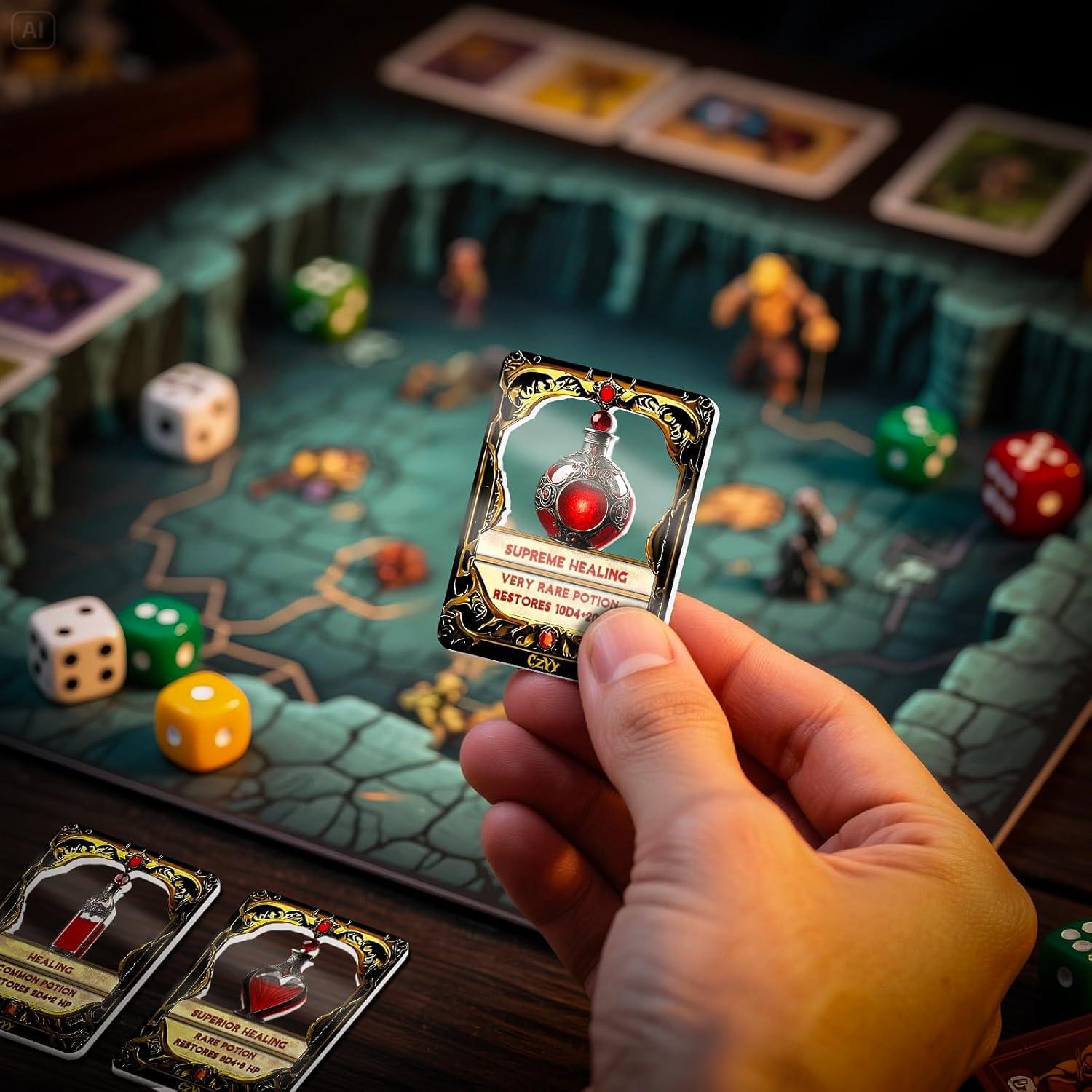 Juego de Tarjetas de Poción de Curación CZYY - 15 Fichas Acrílicas