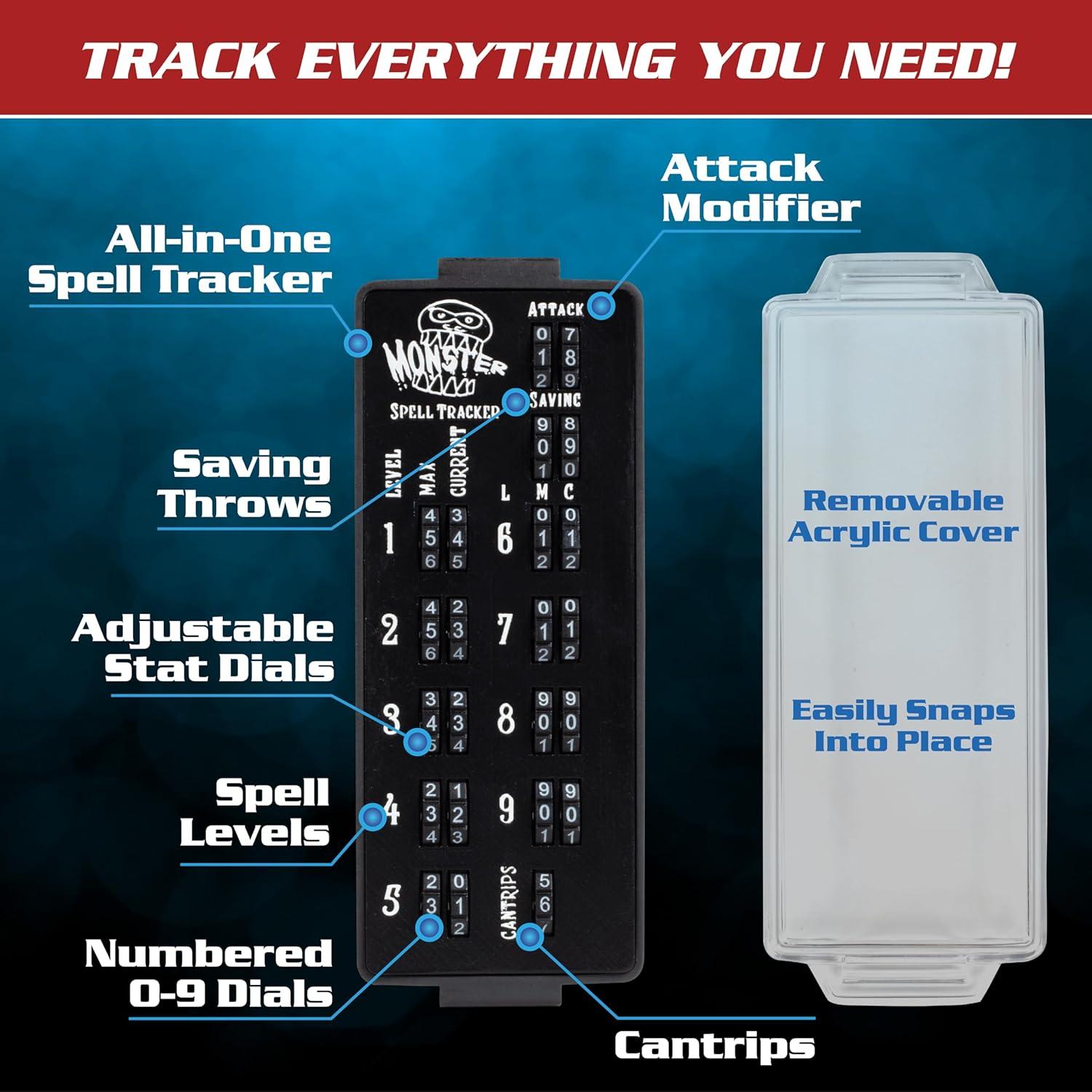 Rastreador de Hechizos RPG Monster Protectors 2 Pack - Diales Ajustables