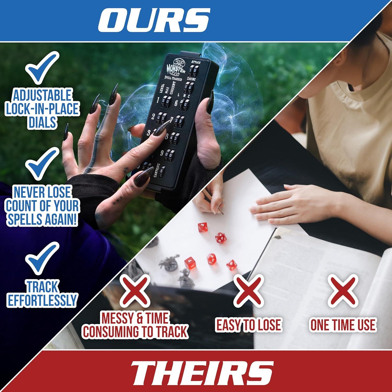 Rastreador de Hechizos RPG Monster Protectors 2 Pack - Diales Ajustables