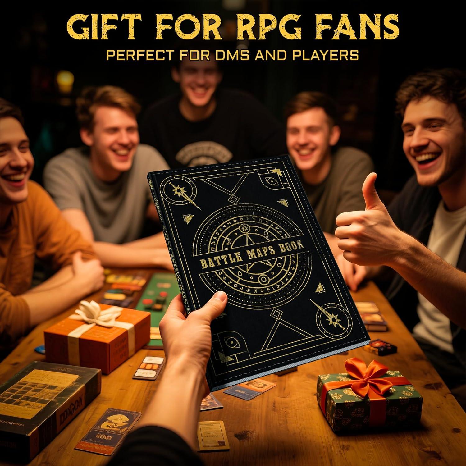 Libro de Mapas de Batalla CZYY - 32 Mats Reutilizables RPG