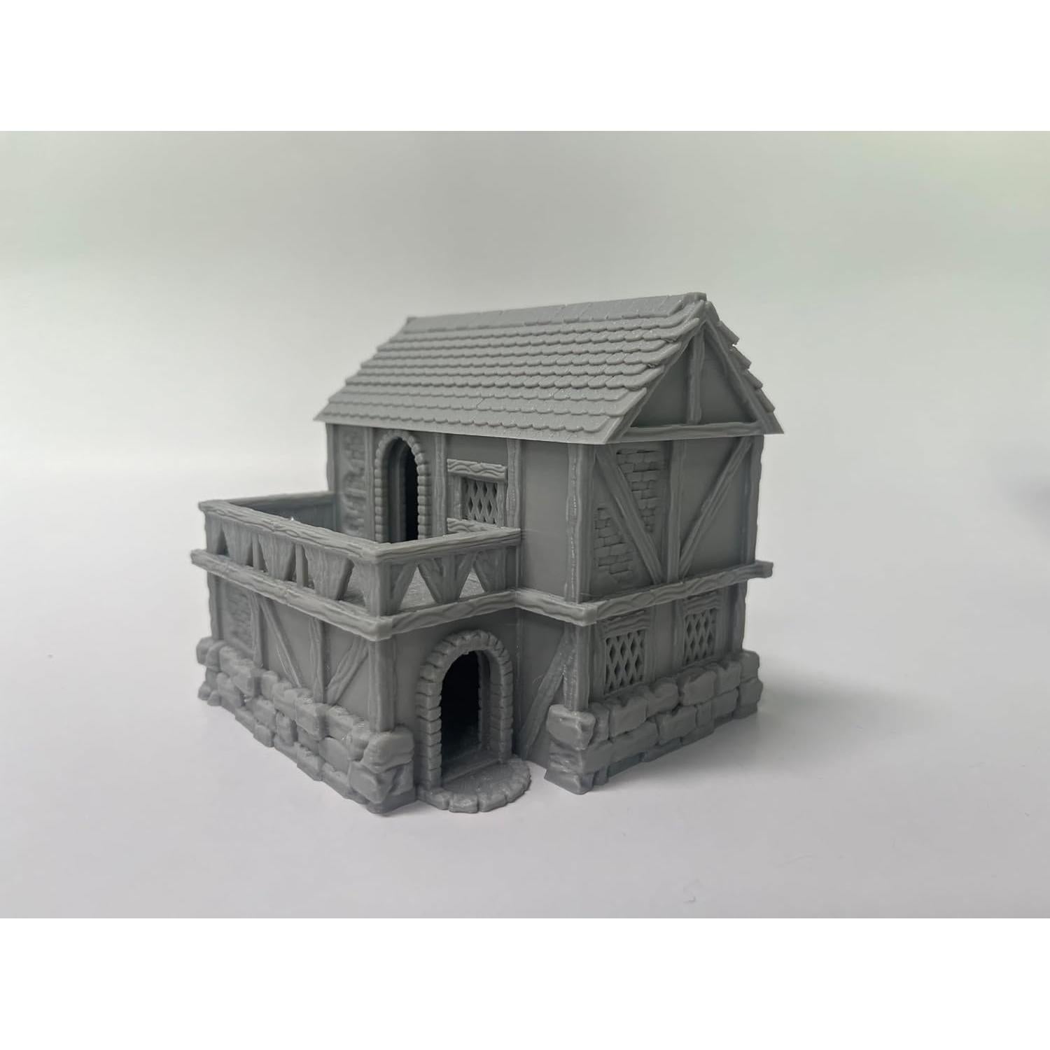 Miniatura de Edificios Medievales Hautico para Juegos RPG 18mm