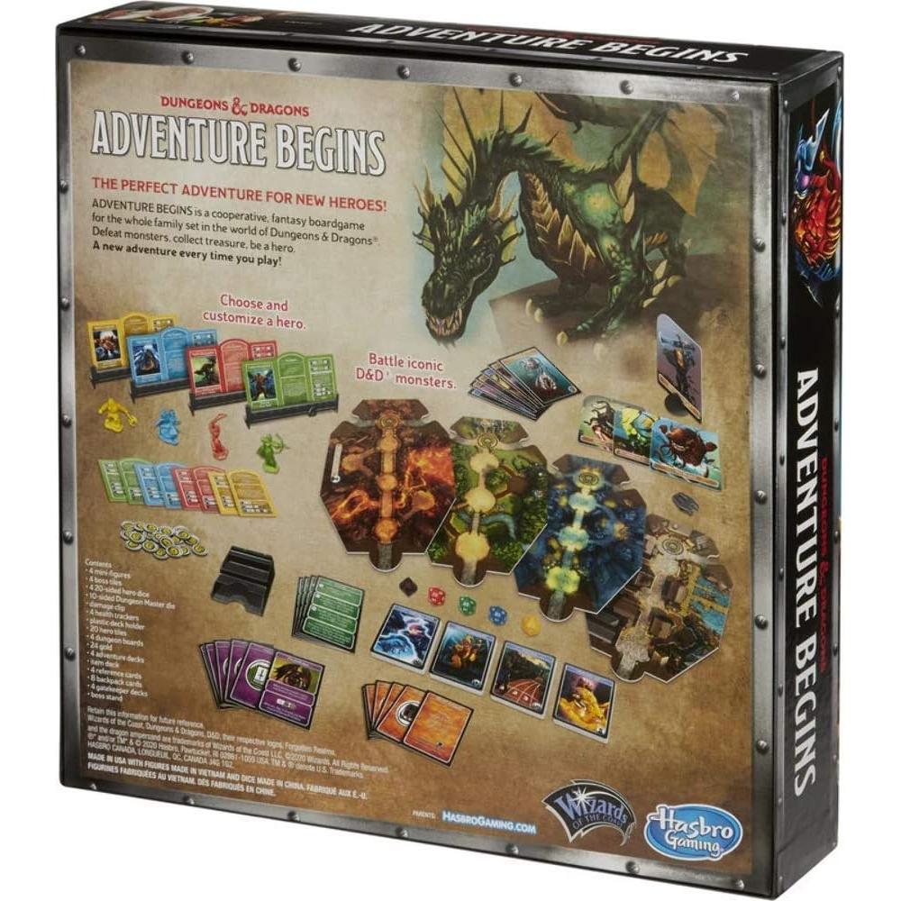Juego de Mesa Cooperativo Dungeons & Dragons Hasbro 2-4 Jugadores