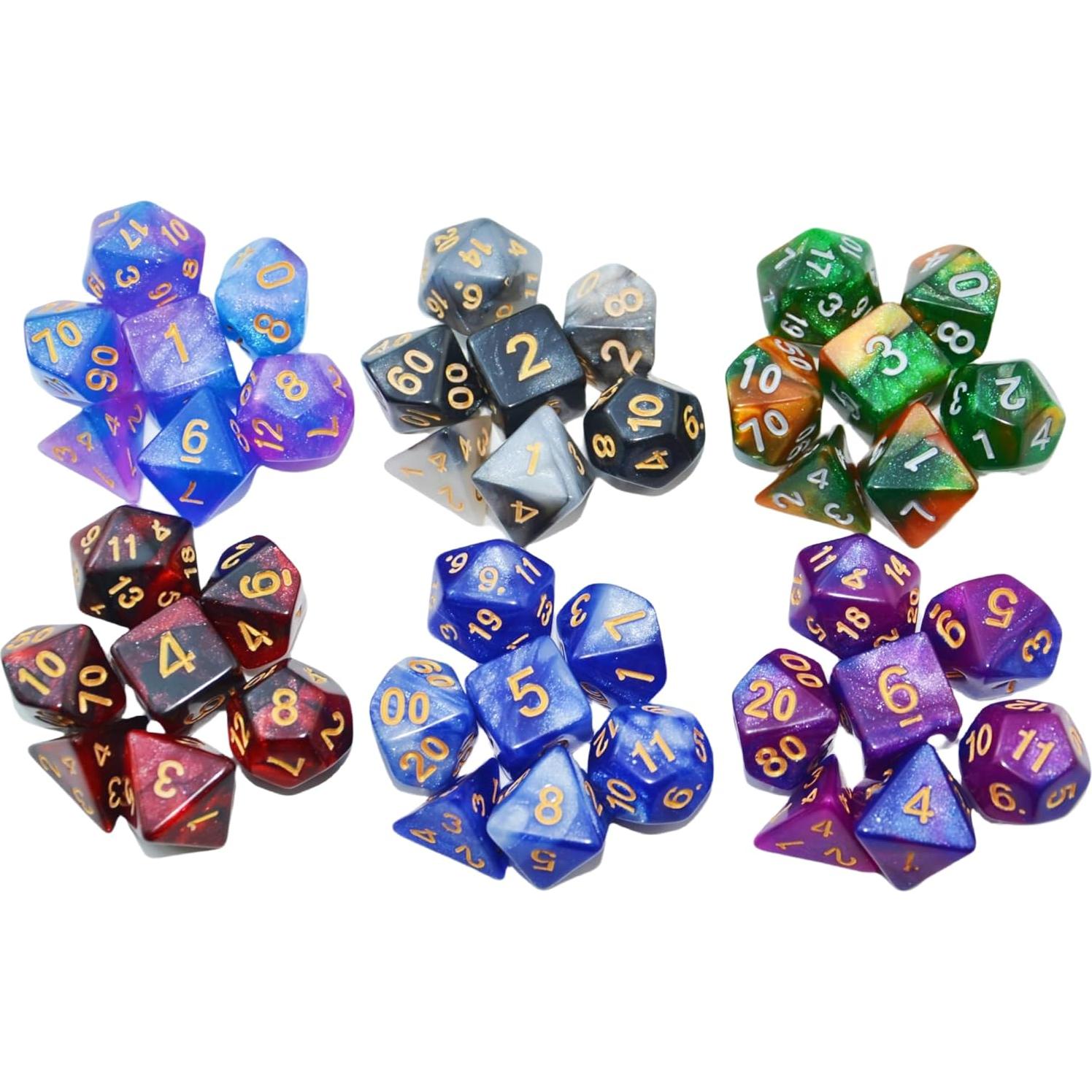 Dados Poliedricos Brillantes SmartDealsPro 42 Piezas DND RPG