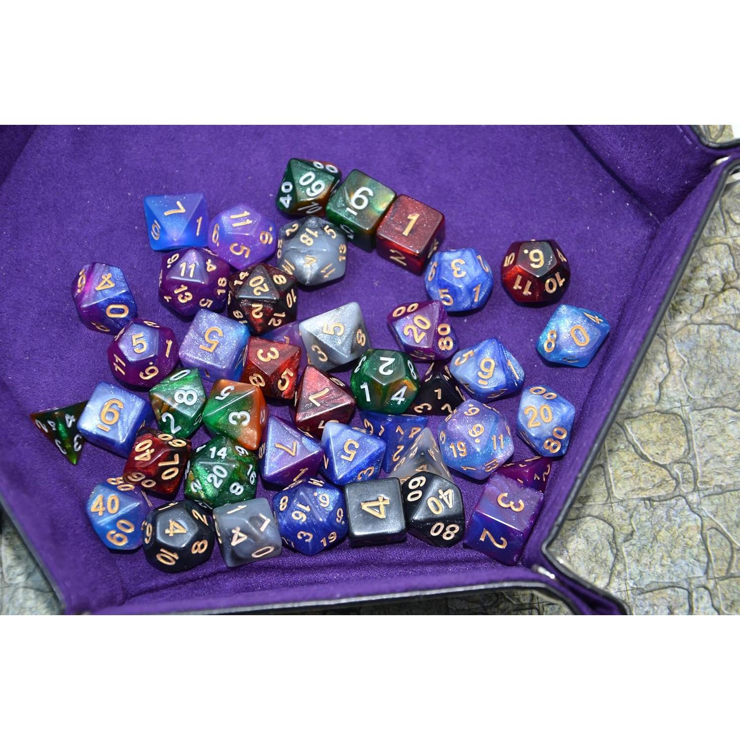 Dados Poliedricos Brillantes SmartDealsPro 42 Piezas DND RPG