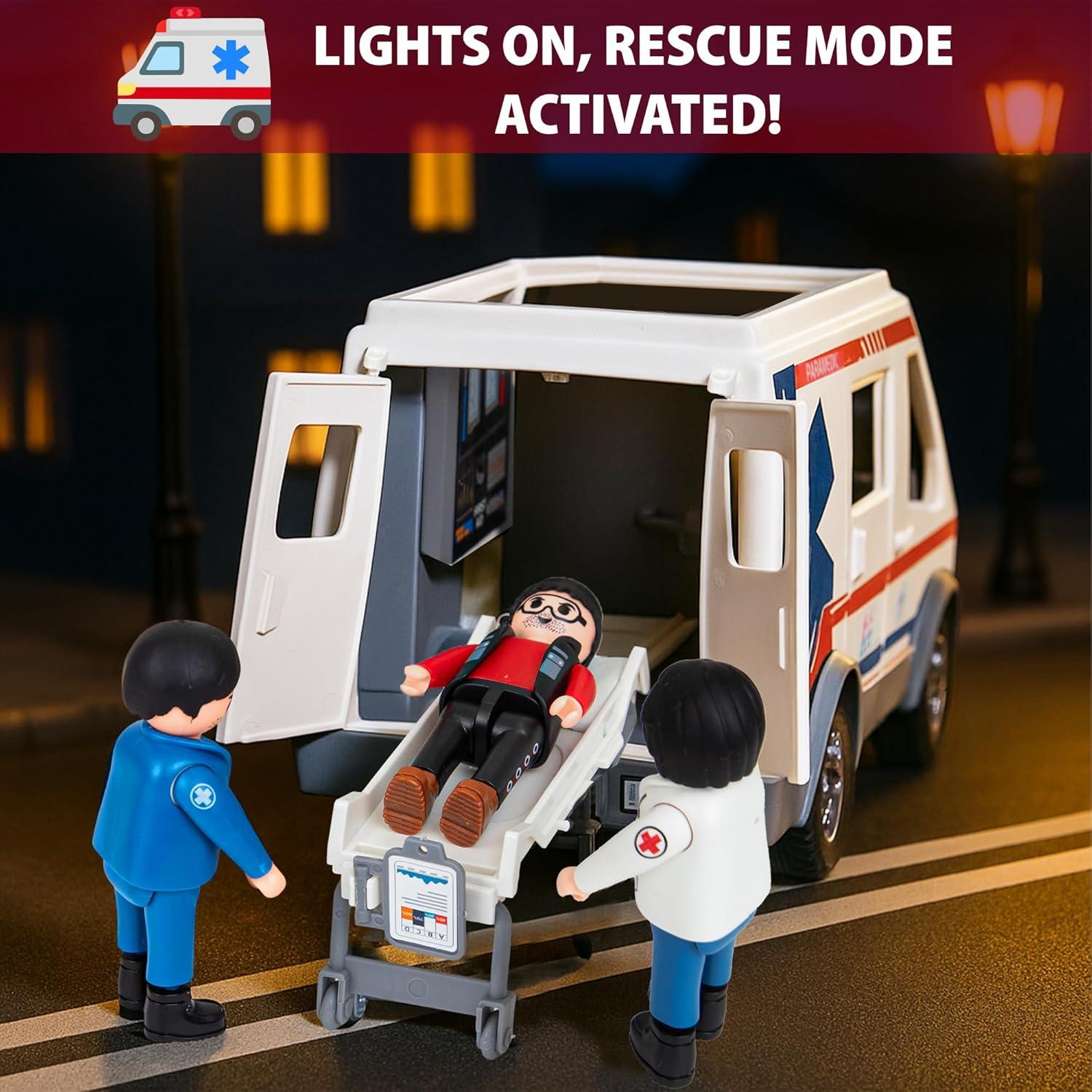 Juguete Ambulancia Push & Go Playkidiz con Luces y Sonidos