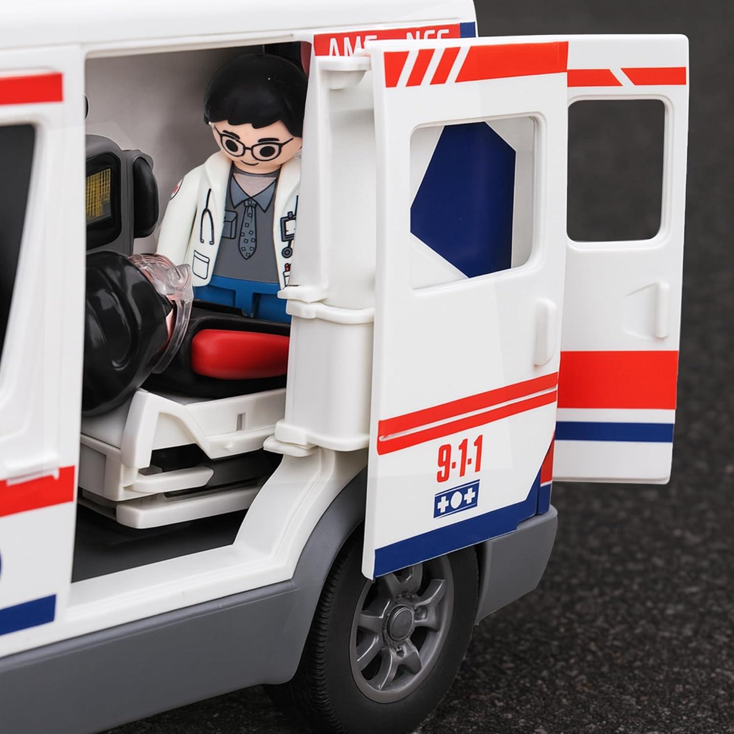 Juguete Ambulancia Push & Go Playkidiz con Luces y Sonidos