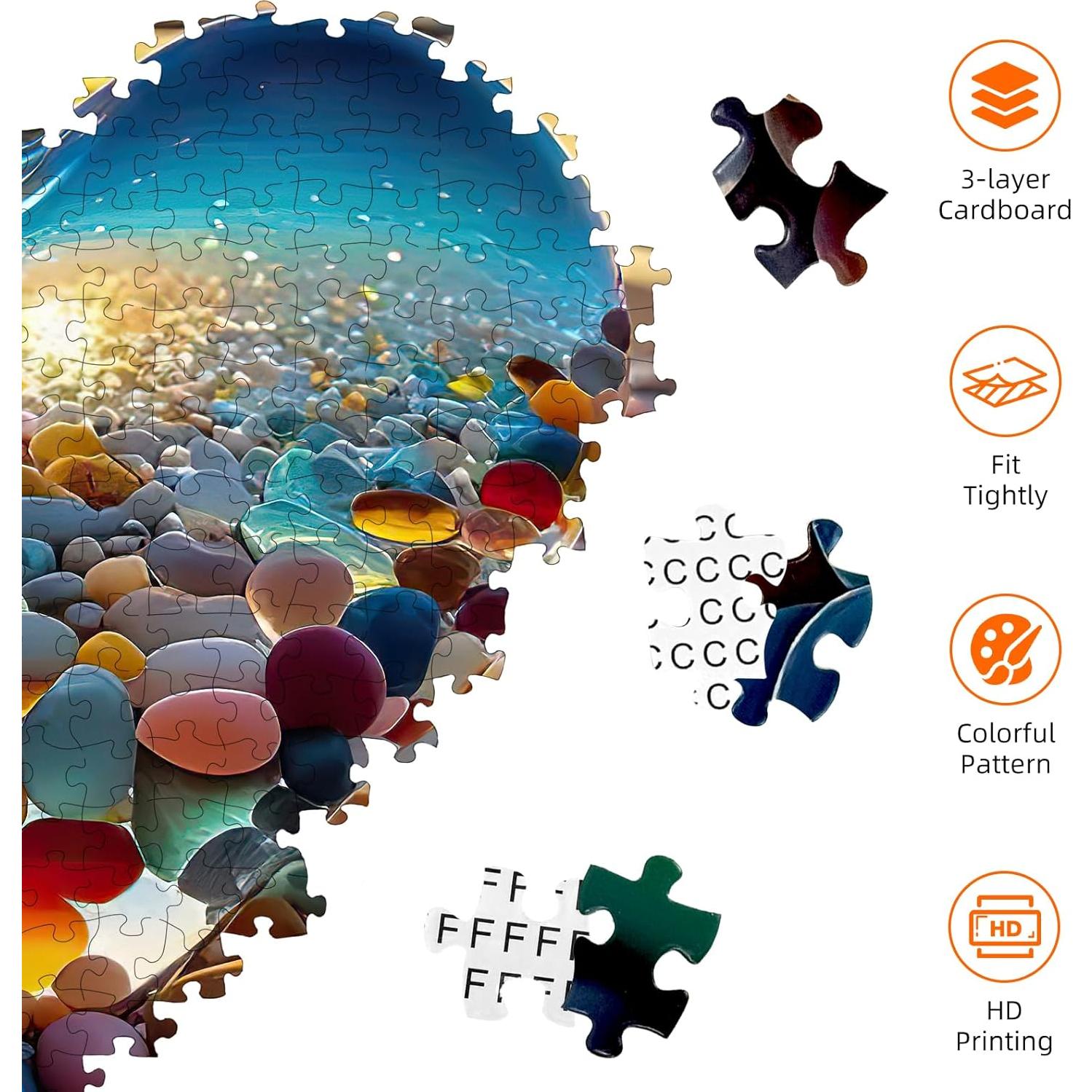 Rompecabezas 1000 Piezas Love Pebbles para Adultos 70x50 cm