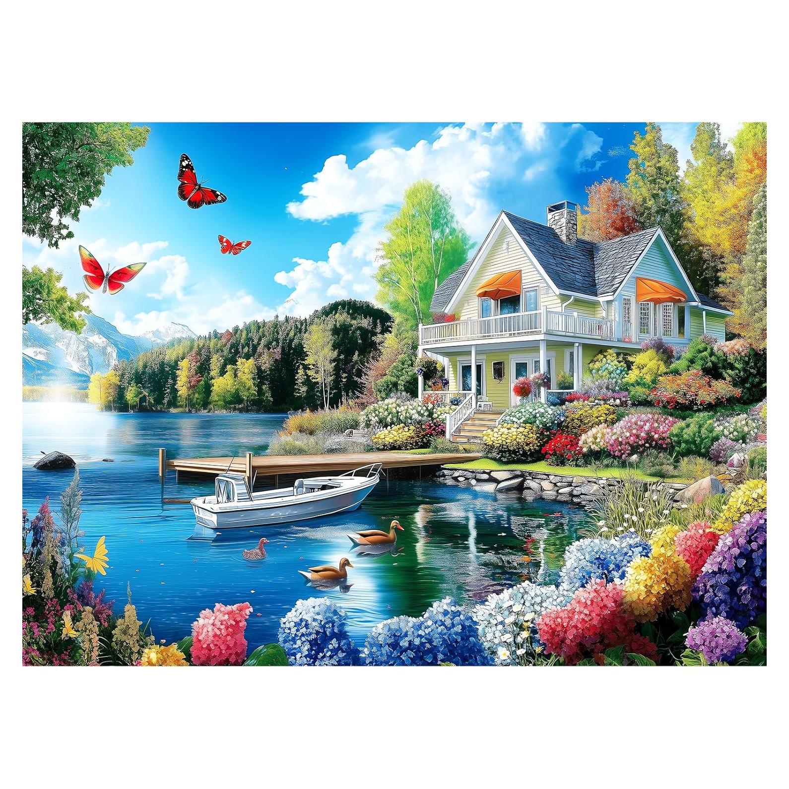 Rompecabezas Casa del Lago 300 Piezas - Calidad Premium