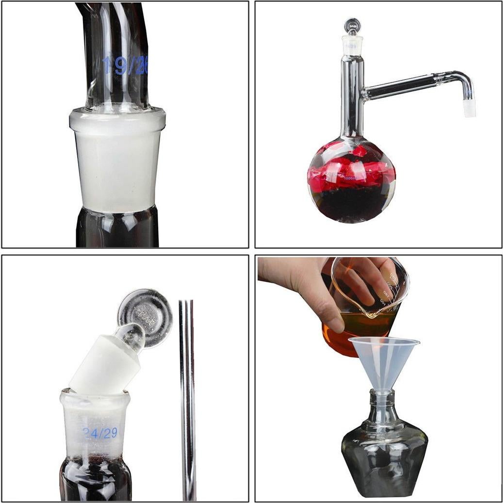 Kit de Destilación de Aceites Esenciales YUEWO 1000ml