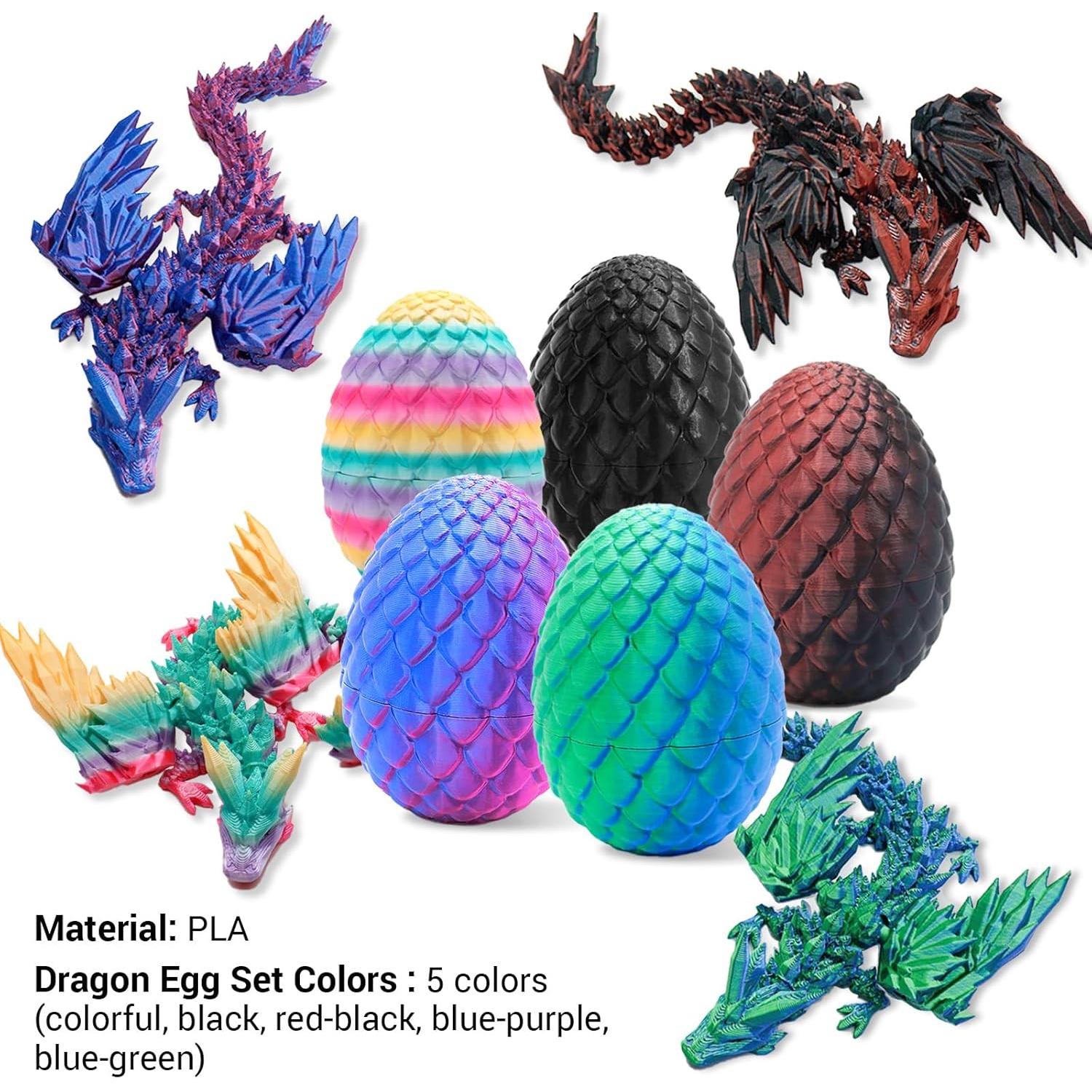 Juego de Dados Poliedricos DND Qawzlaa + Huevo de Dragón