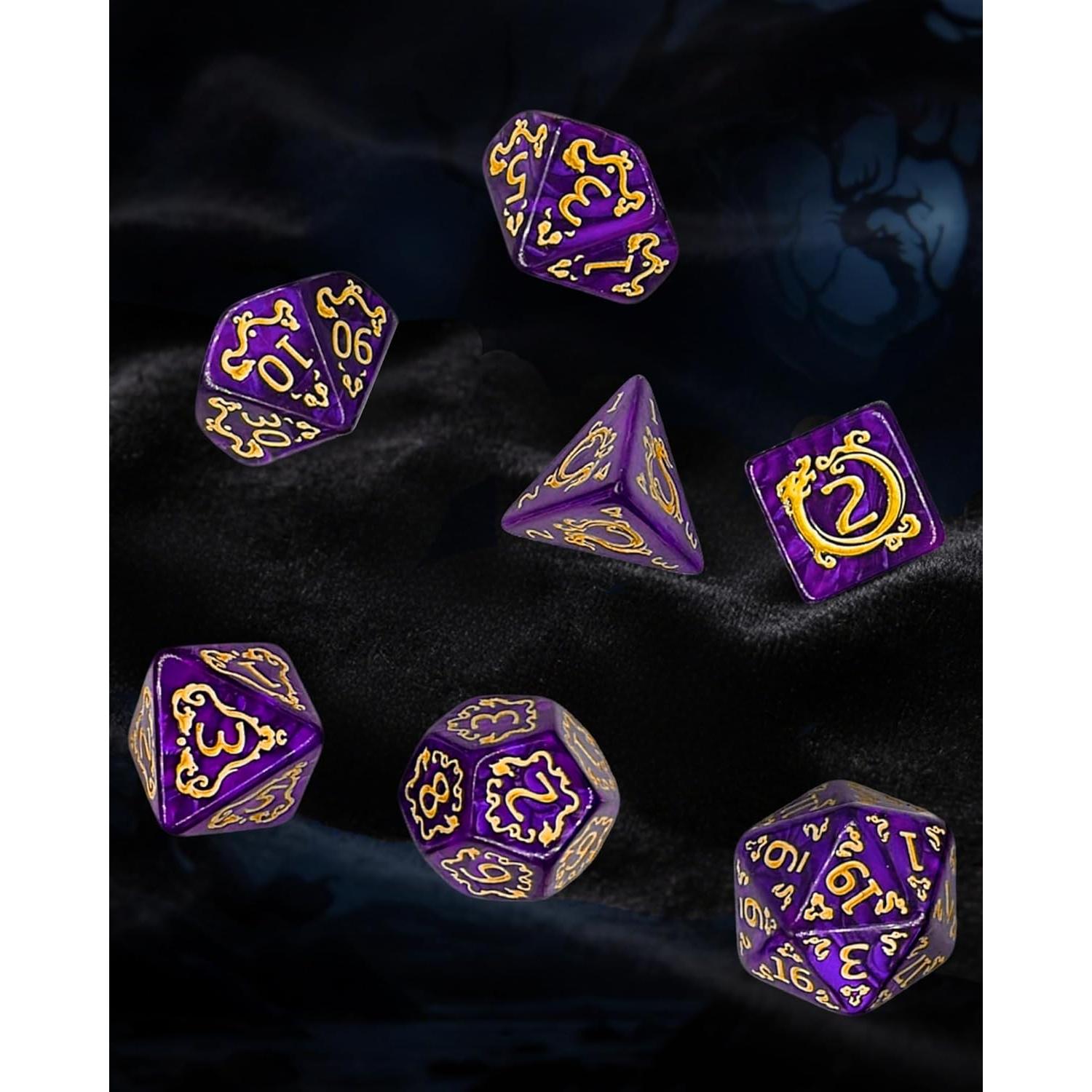 Juego de Dados Poliedricos ODINROLL 35 Piezas D&D RPG