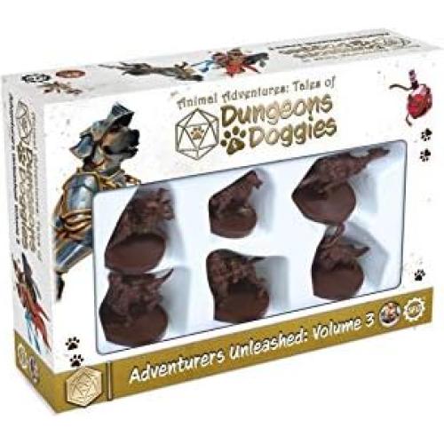 Conjunto de Inicio RPG Aventuras de Animales Steamforged 6 Miniaturas