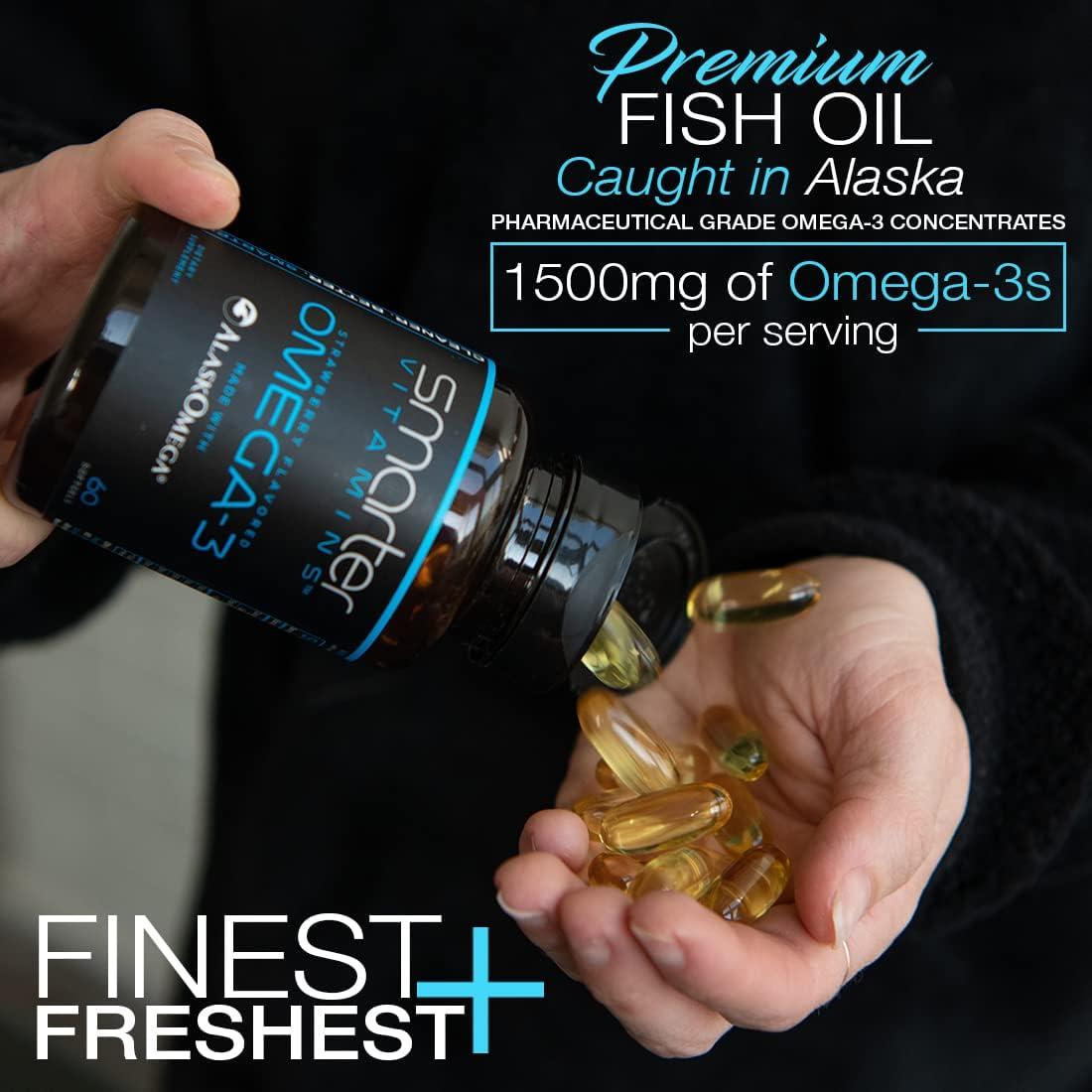 Aceite de Pescado Omega 3 SmarterVitamins 2000mg Sabor Fresa