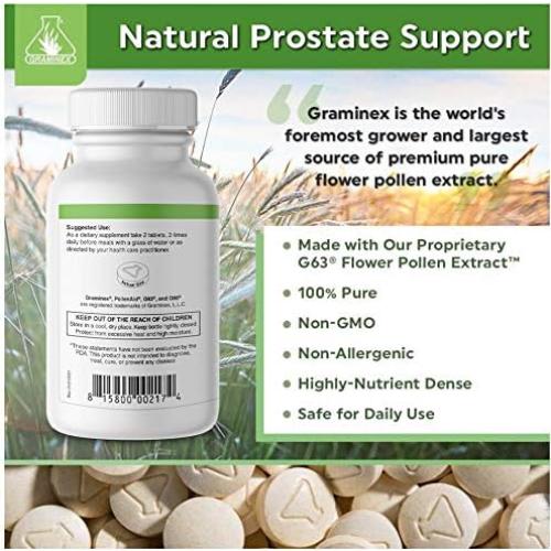 Suplemento PollenAid Graminex 200 Tabletas Salud Próstata
