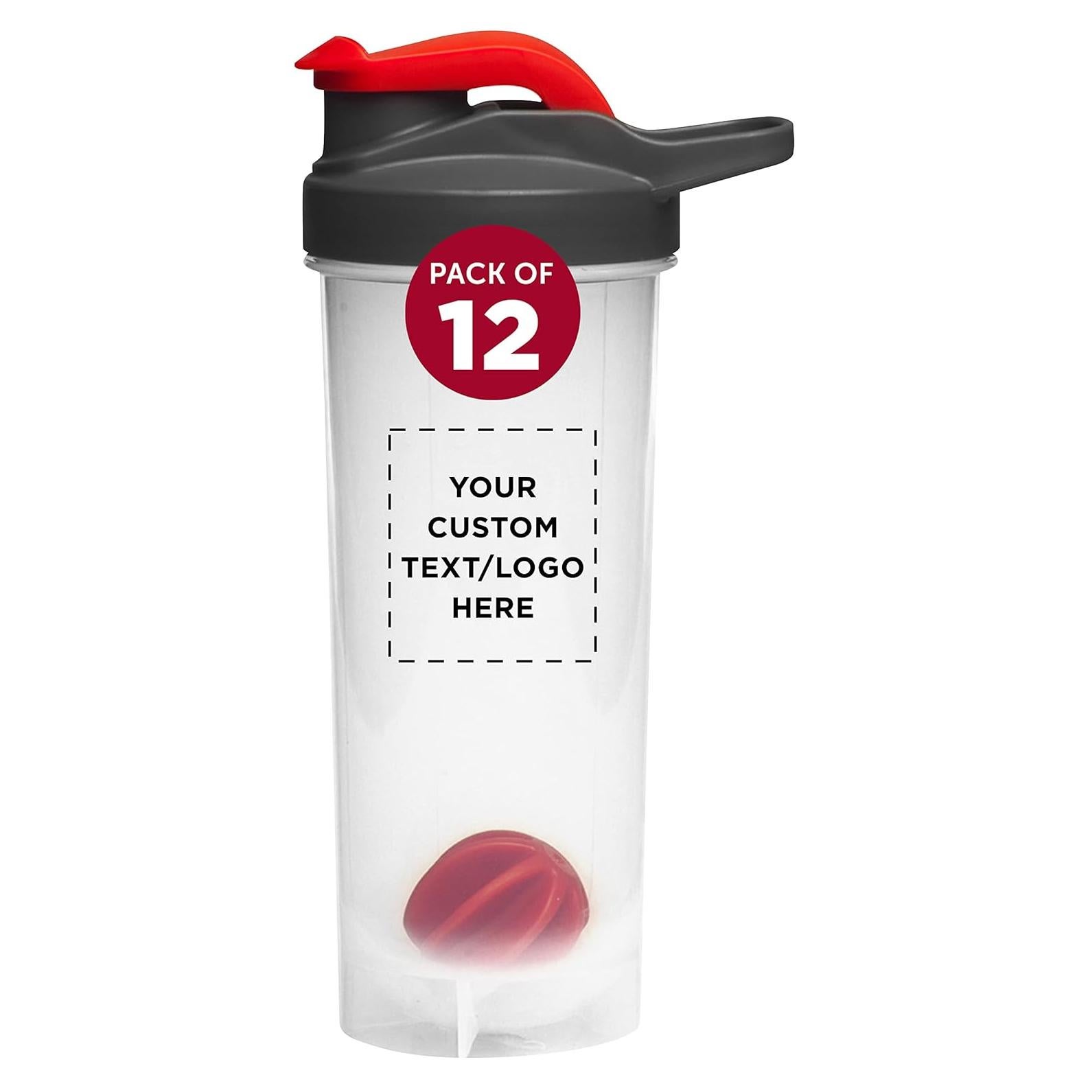 Botellas de Plástico Personalizadas Discount Promos 24 oz - 12 Unidades