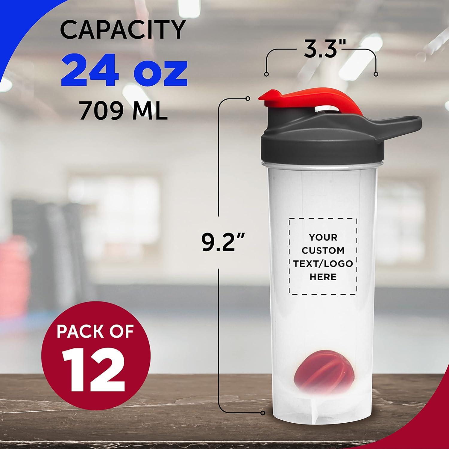 Botellas de Plástico Personalizadas Discount Promos 24 oz - 12 Unidades