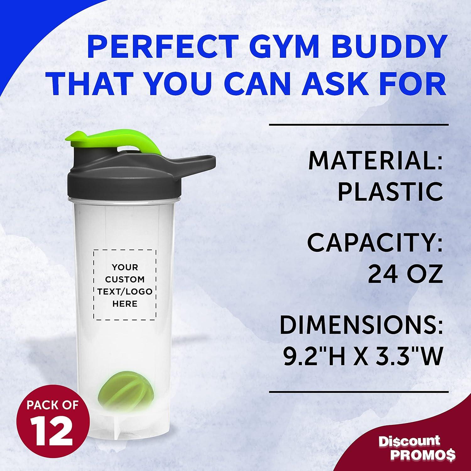 Botellas de Mezcla de Plástico Discount Promos 24 oz - Paquete 12