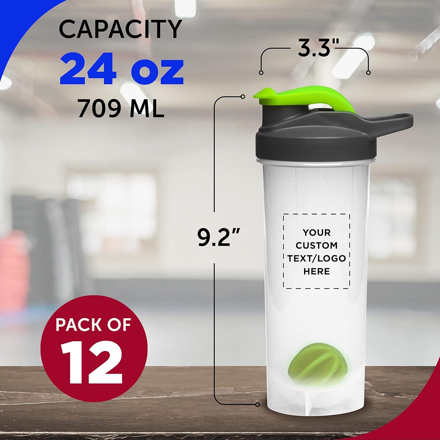 Botellas de Mezcla de Plástico Discount Promos 24 oz - Paquete 12