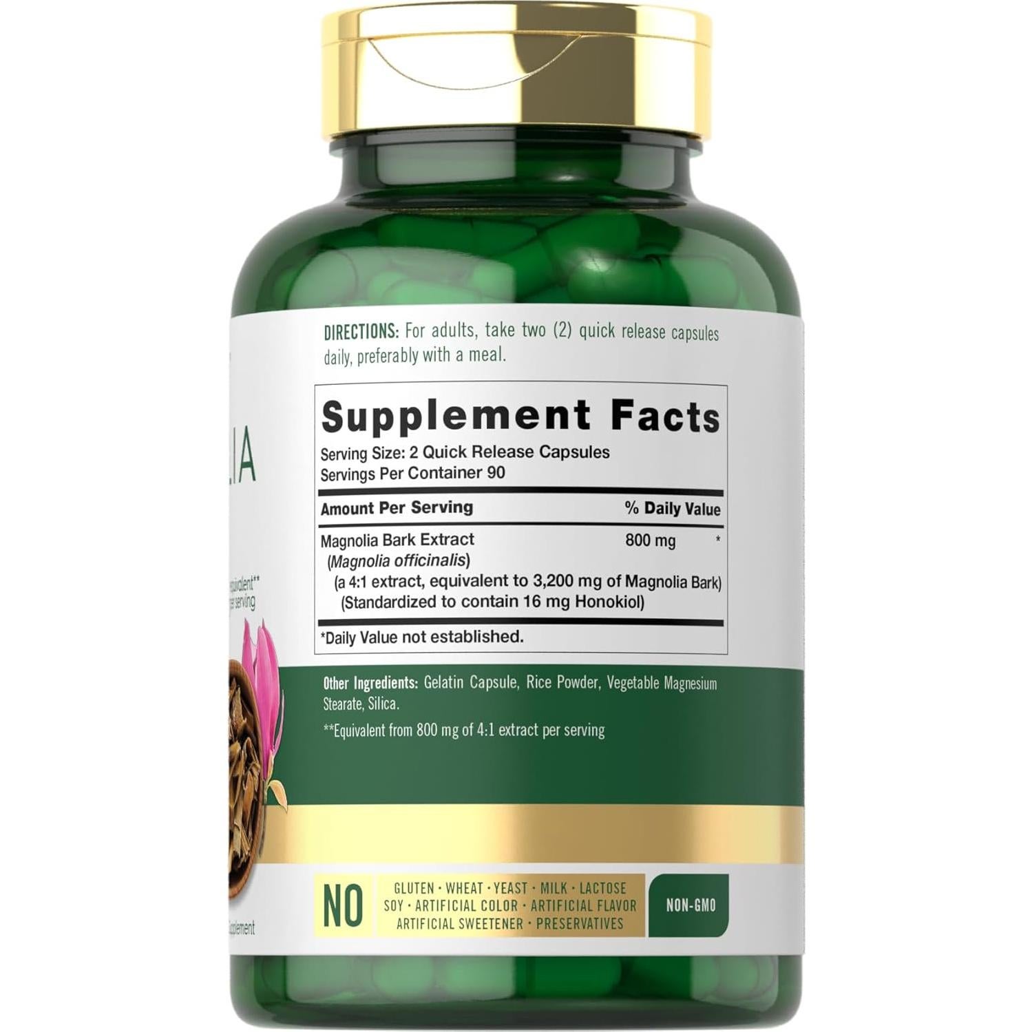 Corteza de Magnolia Carlyle 3200 mg | 180 Cápsulas Suplemento