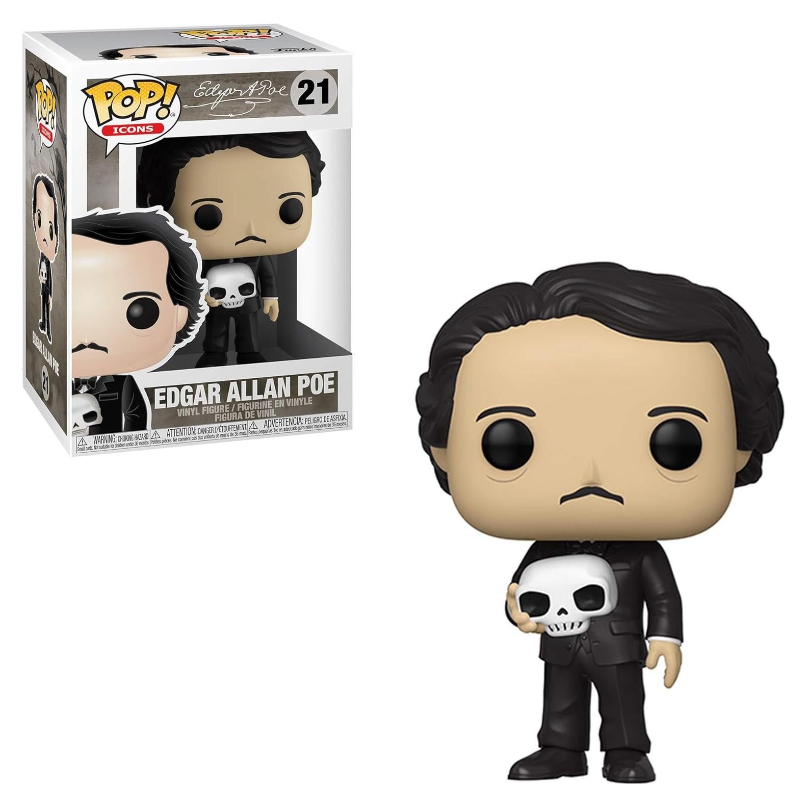 Funko Pop! Edgar Allan Poe con Calavera 9.5cm