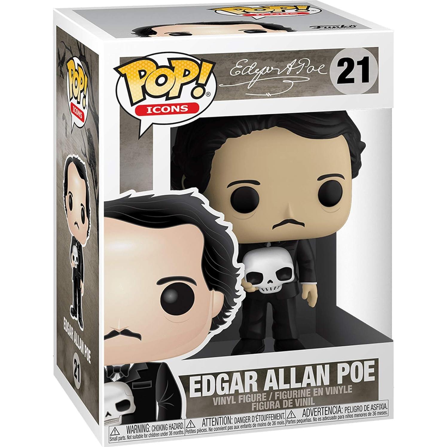 Funko Pop! Edgar Allan Poe con Calavera 9.5cm