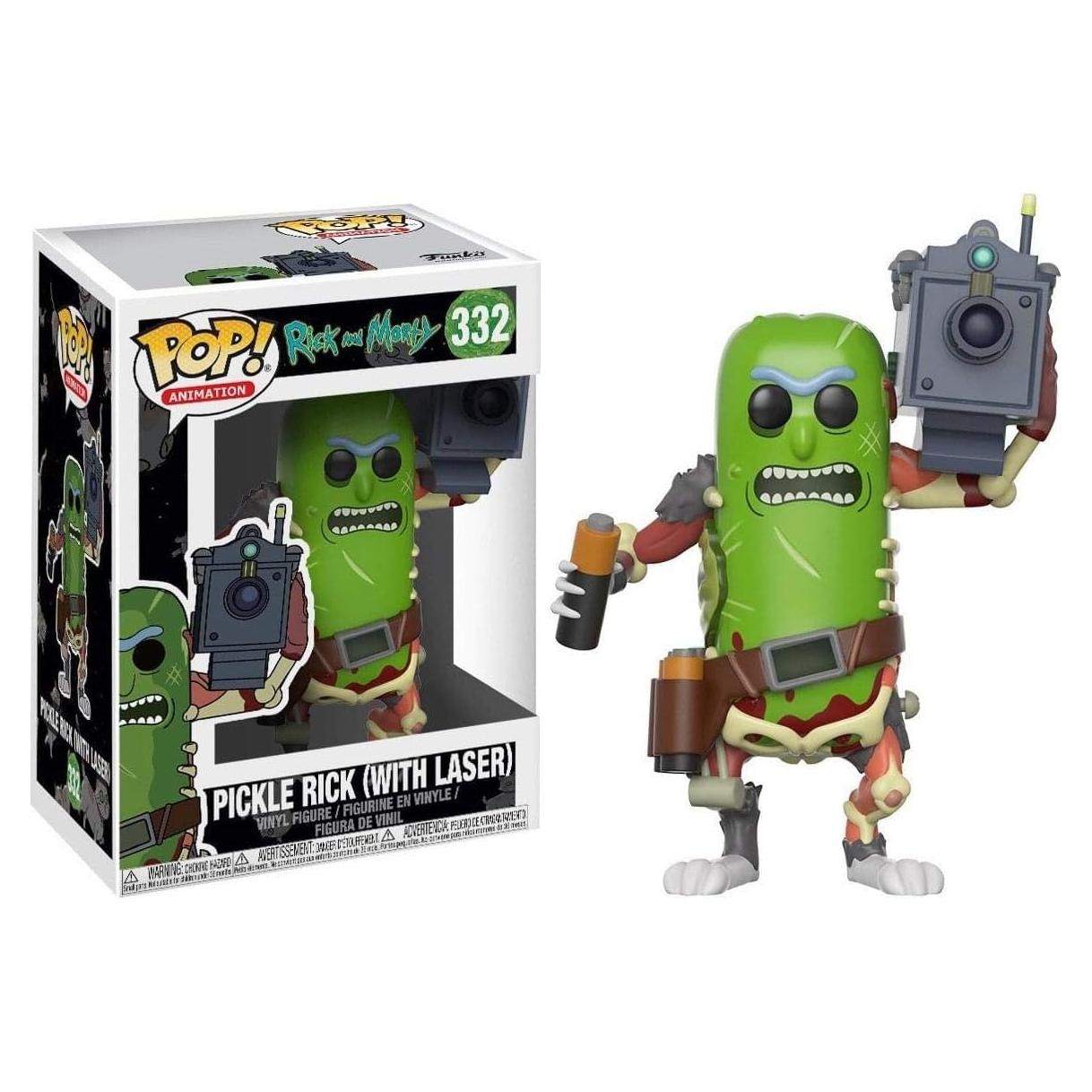 Figura coleccionable Funko Pop! Rick y Morty - Pickle Rick con láser 9.5 cm