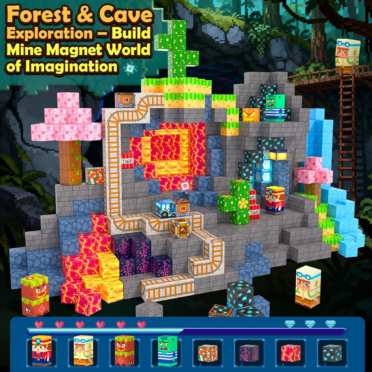 Bloques Magnéticos Soyee 100 PCS Juguetes de Construcción STEM