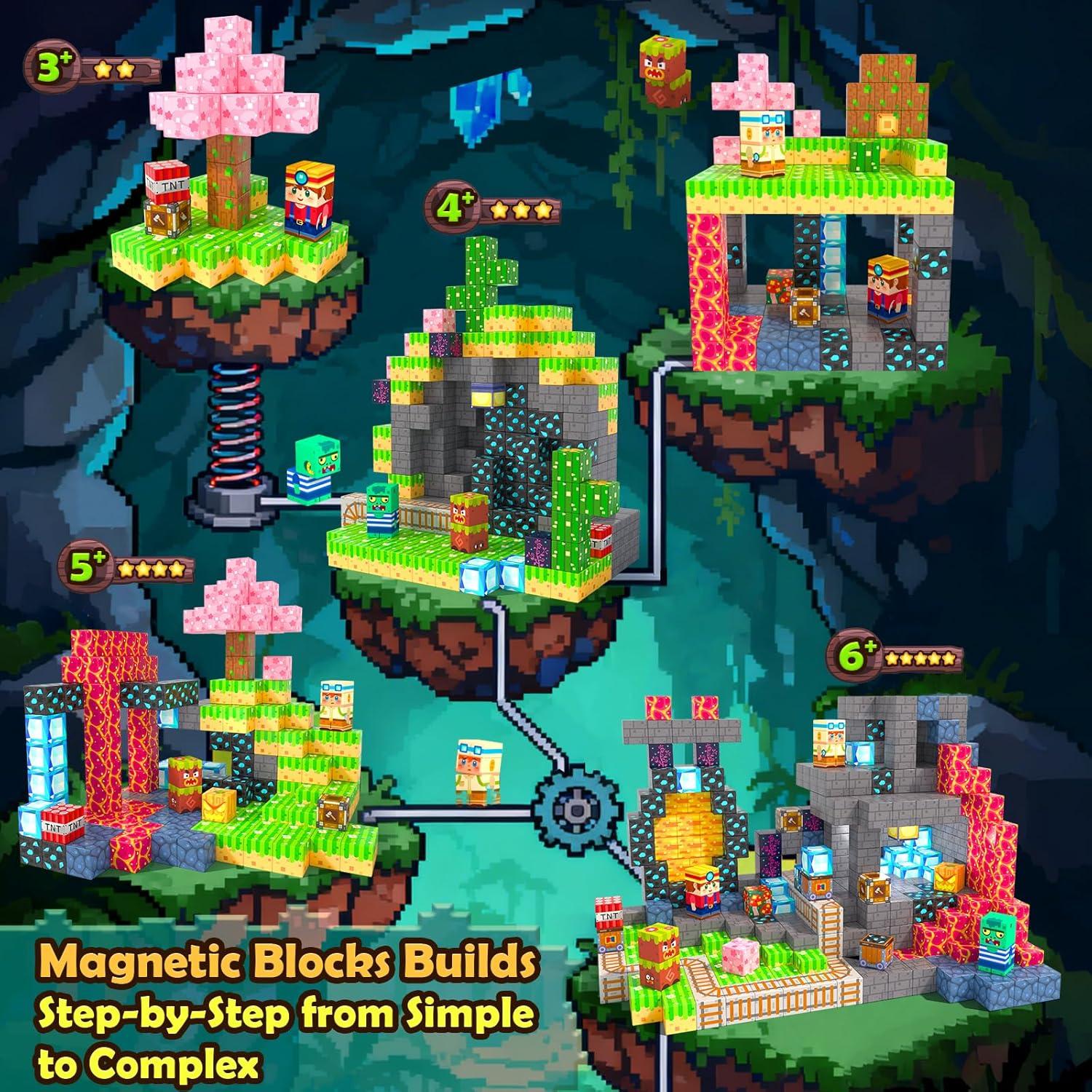 Bloques Magnéticos Soyee 100 PCS Juguetes de Construcción STEM