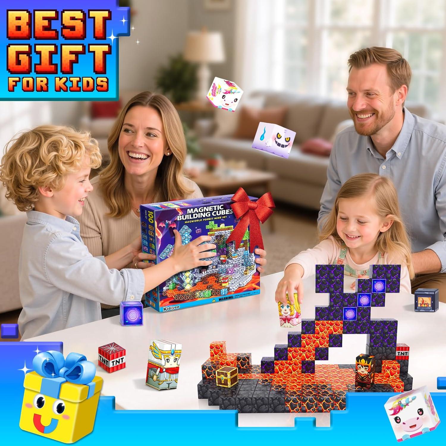 Bloques Magnéticos IGIVI 100PCS - Juguetes STEM 3D para Niños