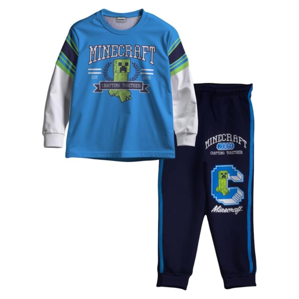 Conjunto de Ropa Minecraft para Niños 2 Piezas - Jersey y Jogger