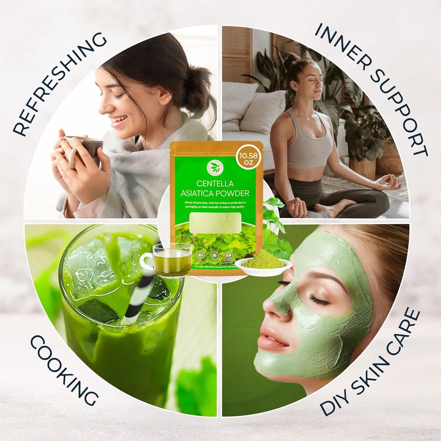 Polvo de Centella Asiática GREEN NATURE 300 g - Sin Aditivos