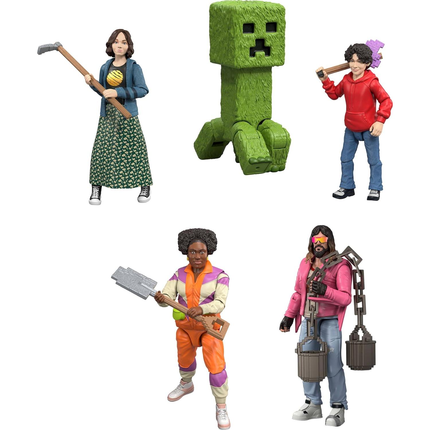 Set de Juguetes Coleccionables Mattel Minecraft - 8 Figuras y Accesorios