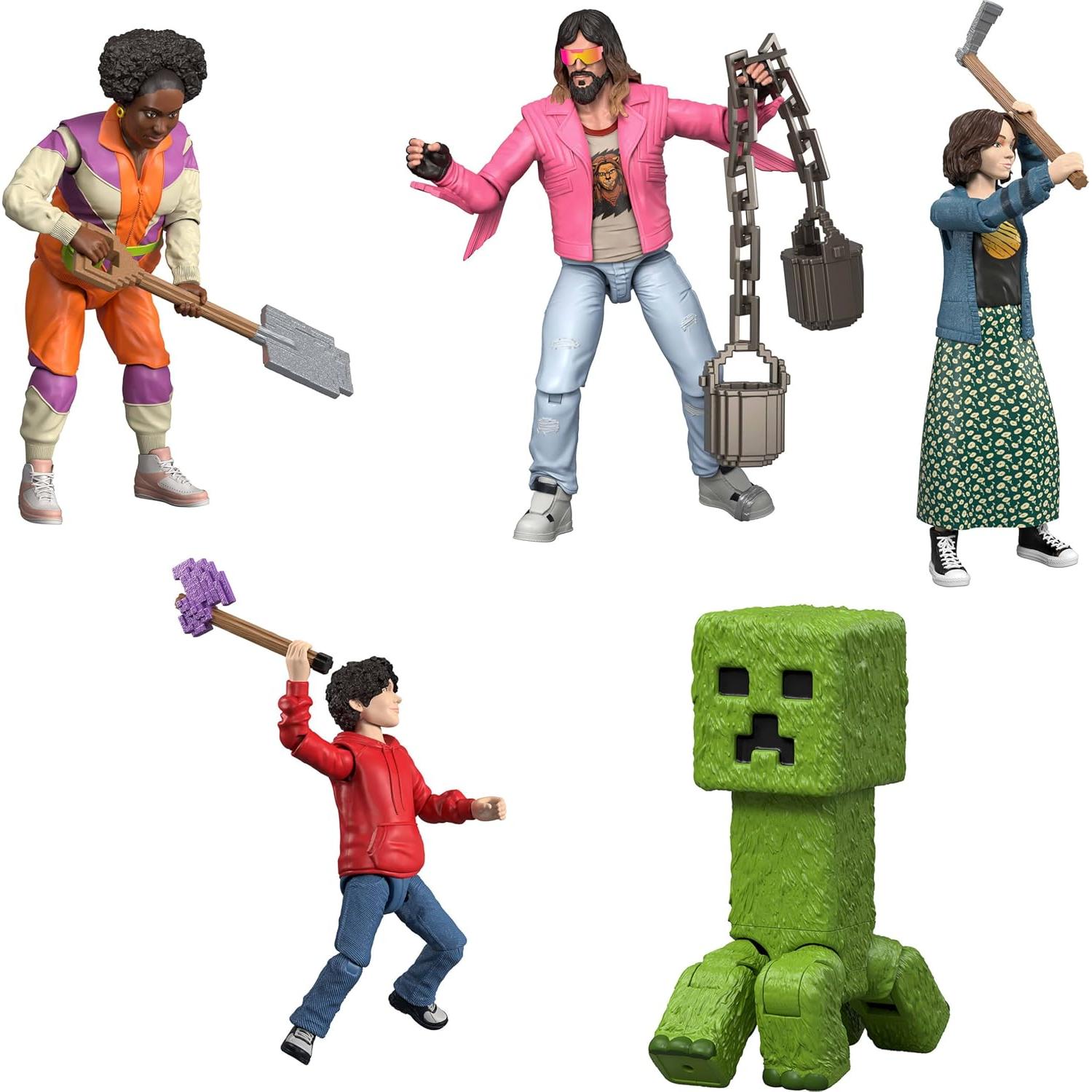 Set de Juguetes Coleccionables Mattel Minecraft - 8 Figuras y Accesorios