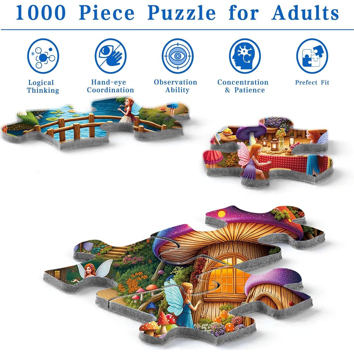 Rompecabezas Rocorose 1000 Piezas Casa de Hongo 70x50cm