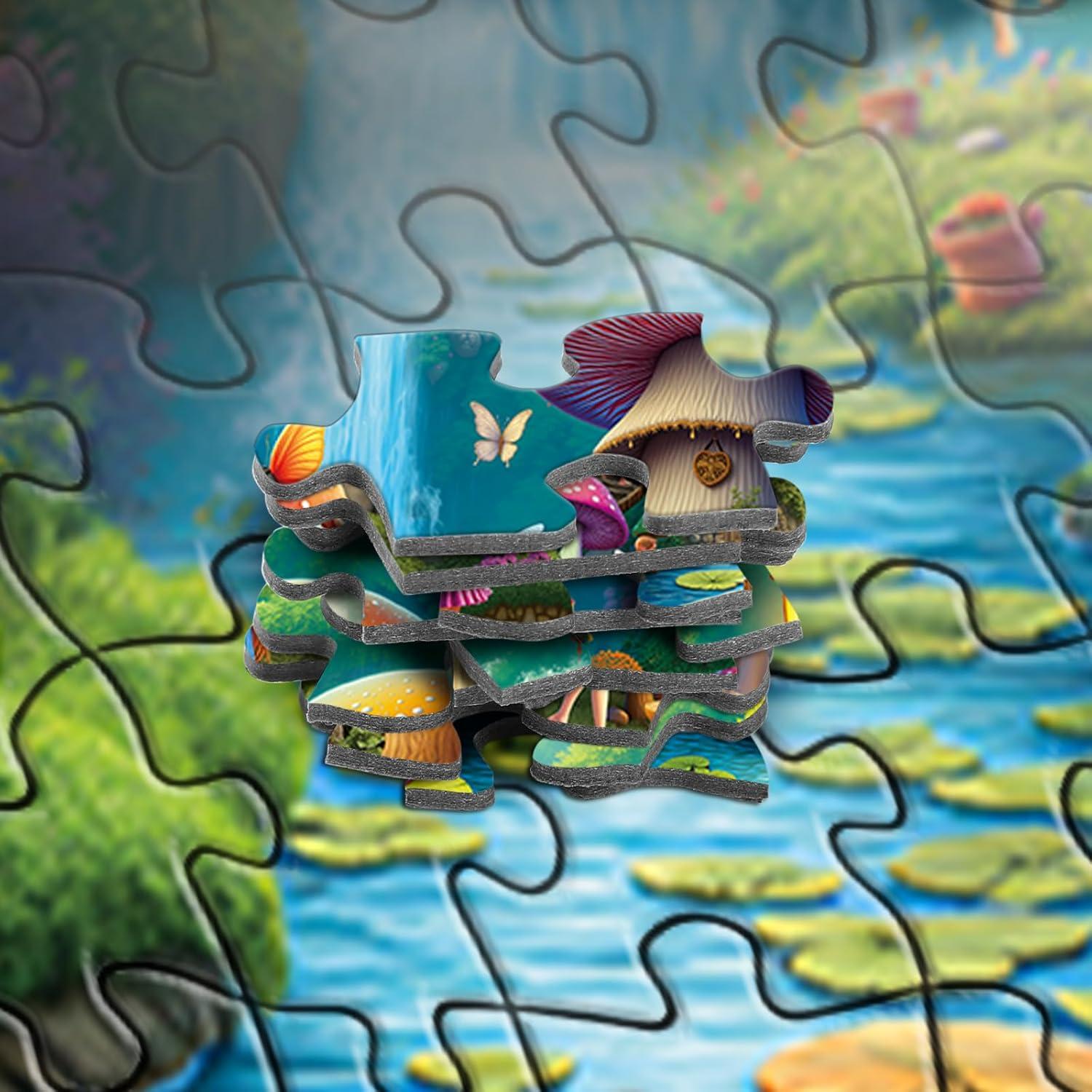 Rompecabezas Rocorose 1000 Piezas Casa de Hongo 70x50cm