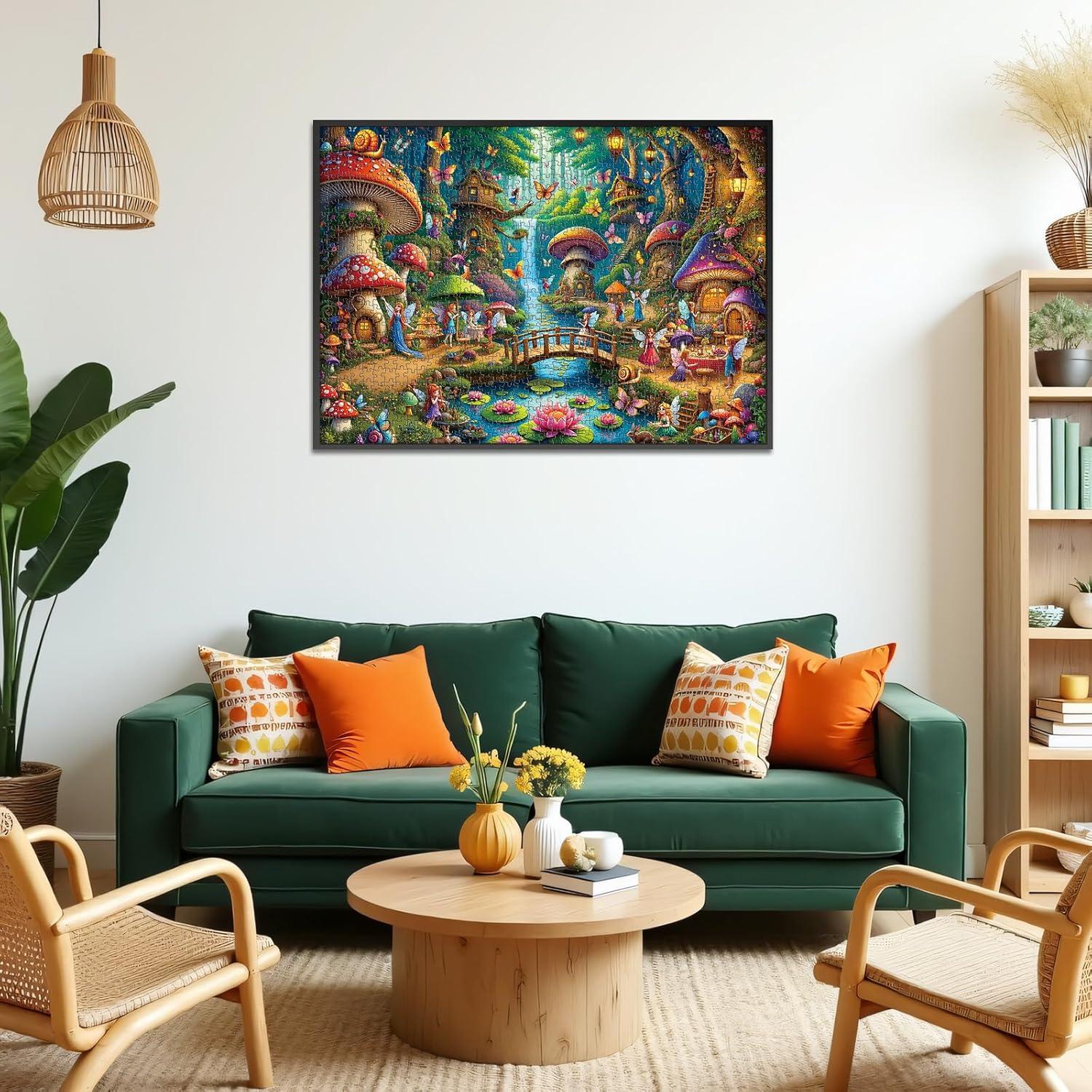 Rompecabezas Rocorose 1000 Piezas Casa de Hongo 70x50cm