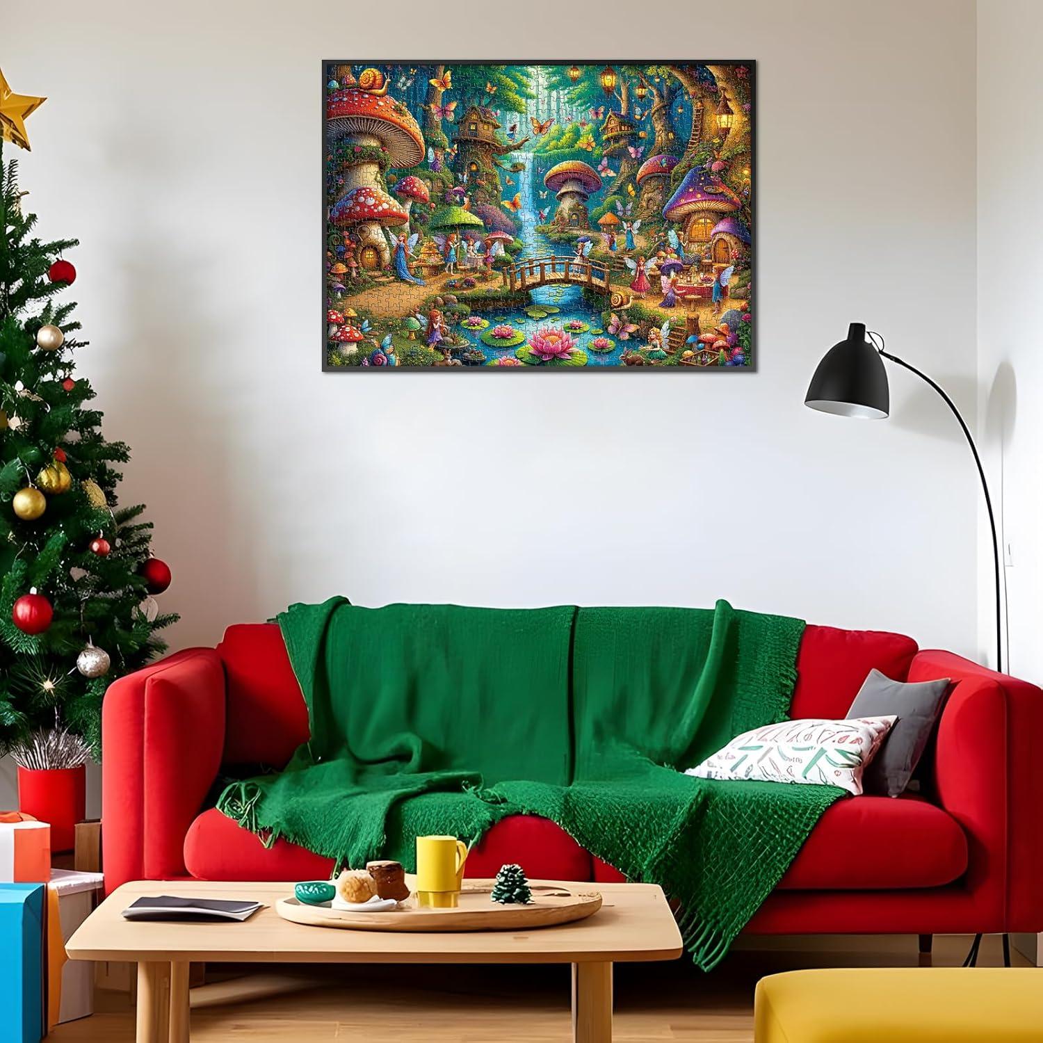 Rompecabezas Rocorose 1000 Piezas Casa de Hongo 70x50cm