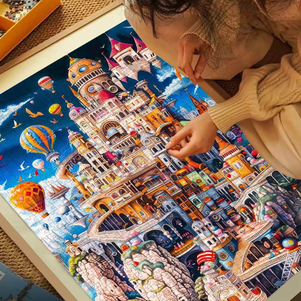 Rompecabezas 1000 Piezas Duoying Castillo Otoñal Arte Fantástico