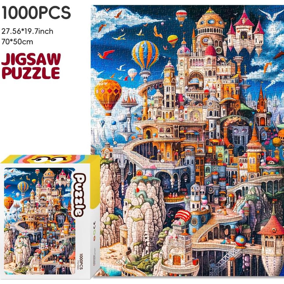 Rompecabezas 1000 Piezas Duoying Castillo Otoñal Arte Fantástico