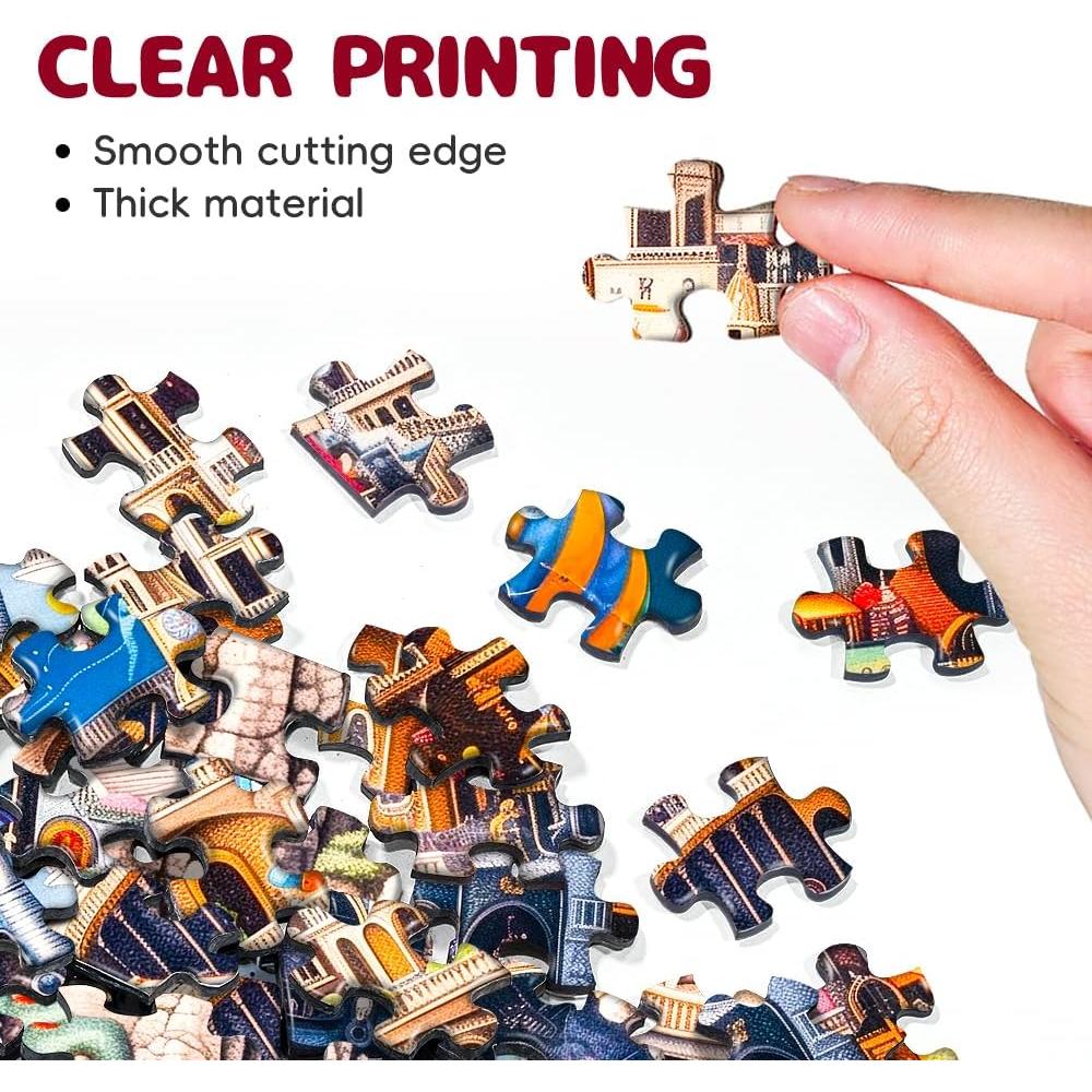 Rompecabezas 1000 Piezas Duoying Castillo Otoñal Arte Fantástico